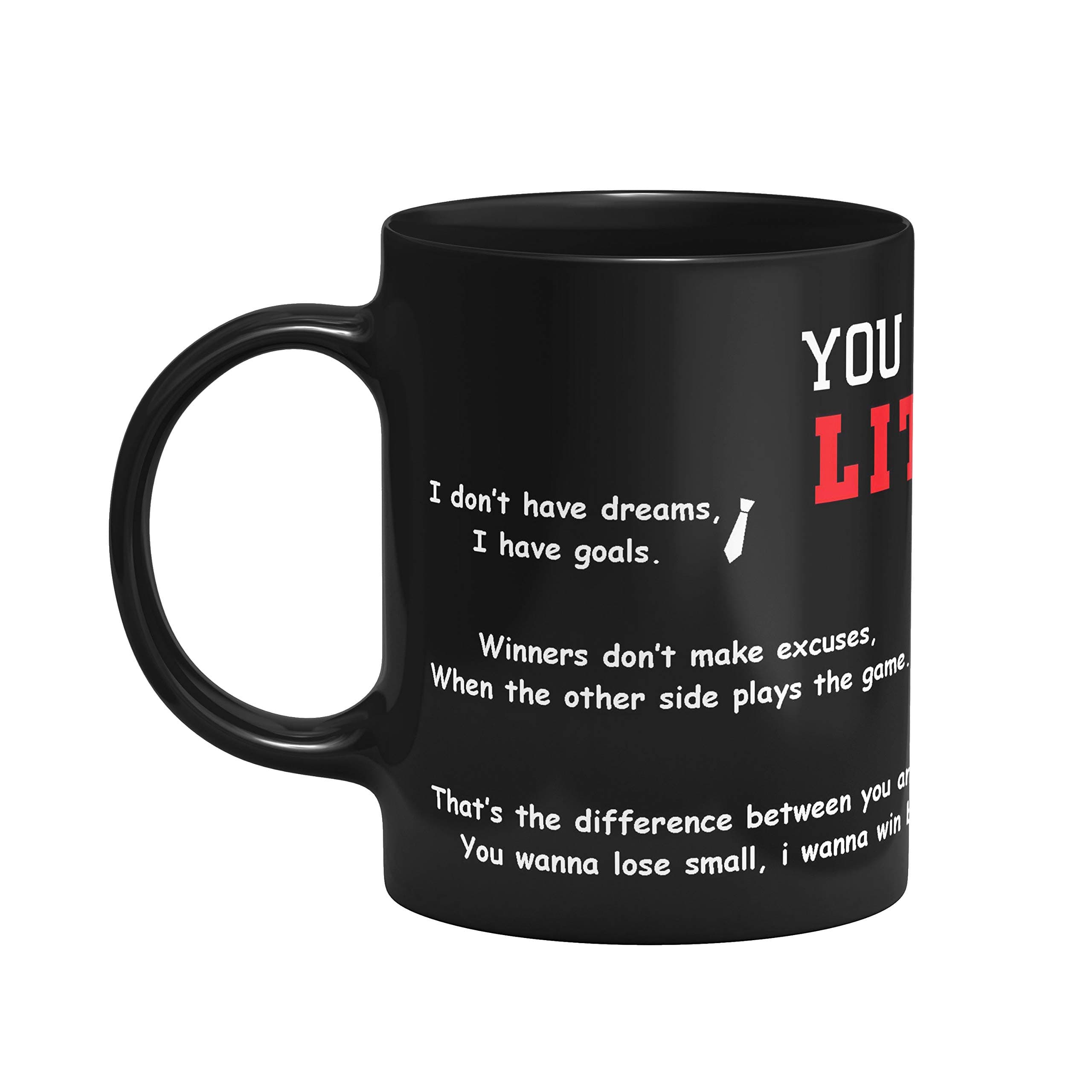 Harvey Specter Suits TV Series Mike Ross Multiple Quotes Motivational Ceramic Coffee Mug (Black)