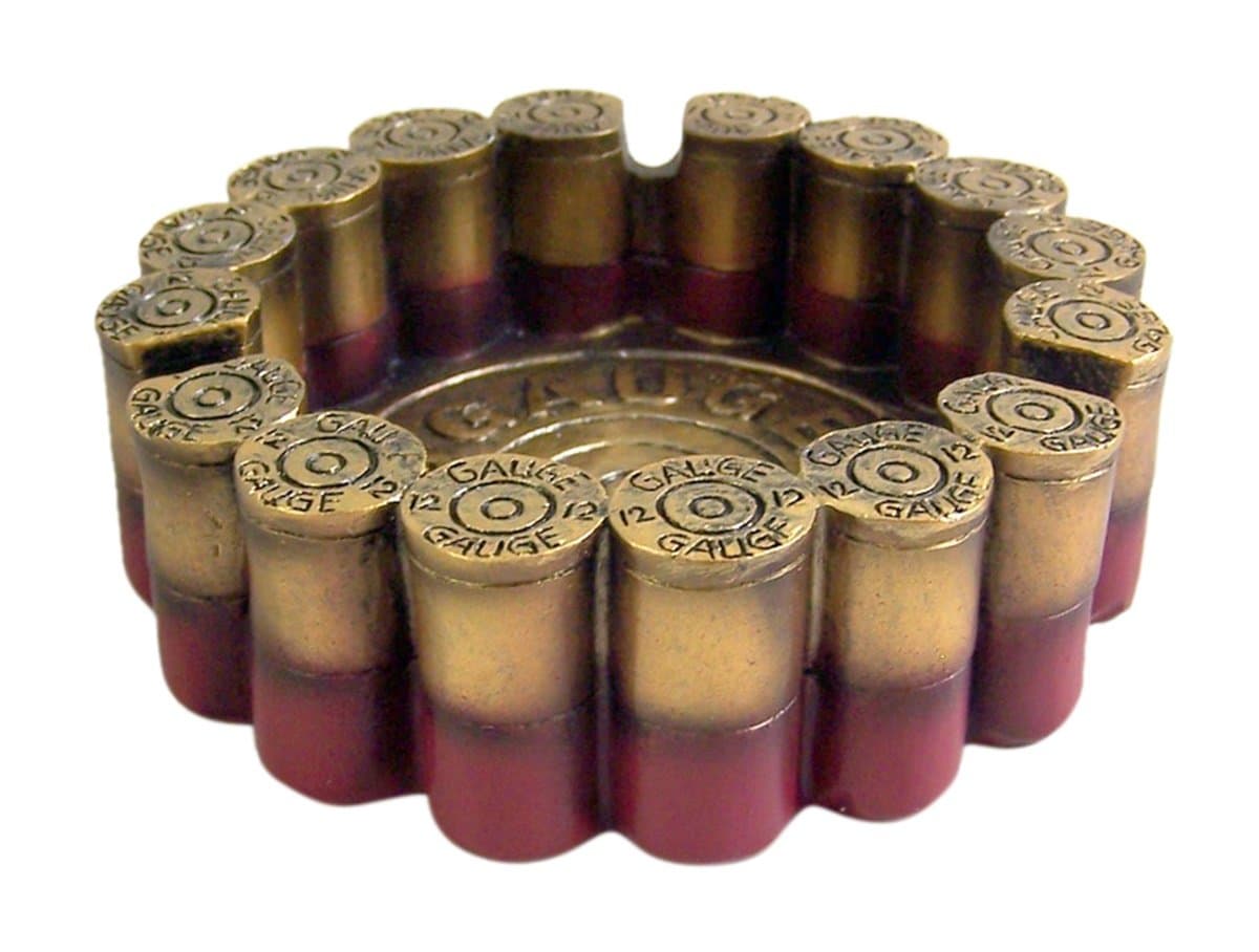 DWK 12 Gauge Shotgun Shell Round Ashtray 11cm Diameter