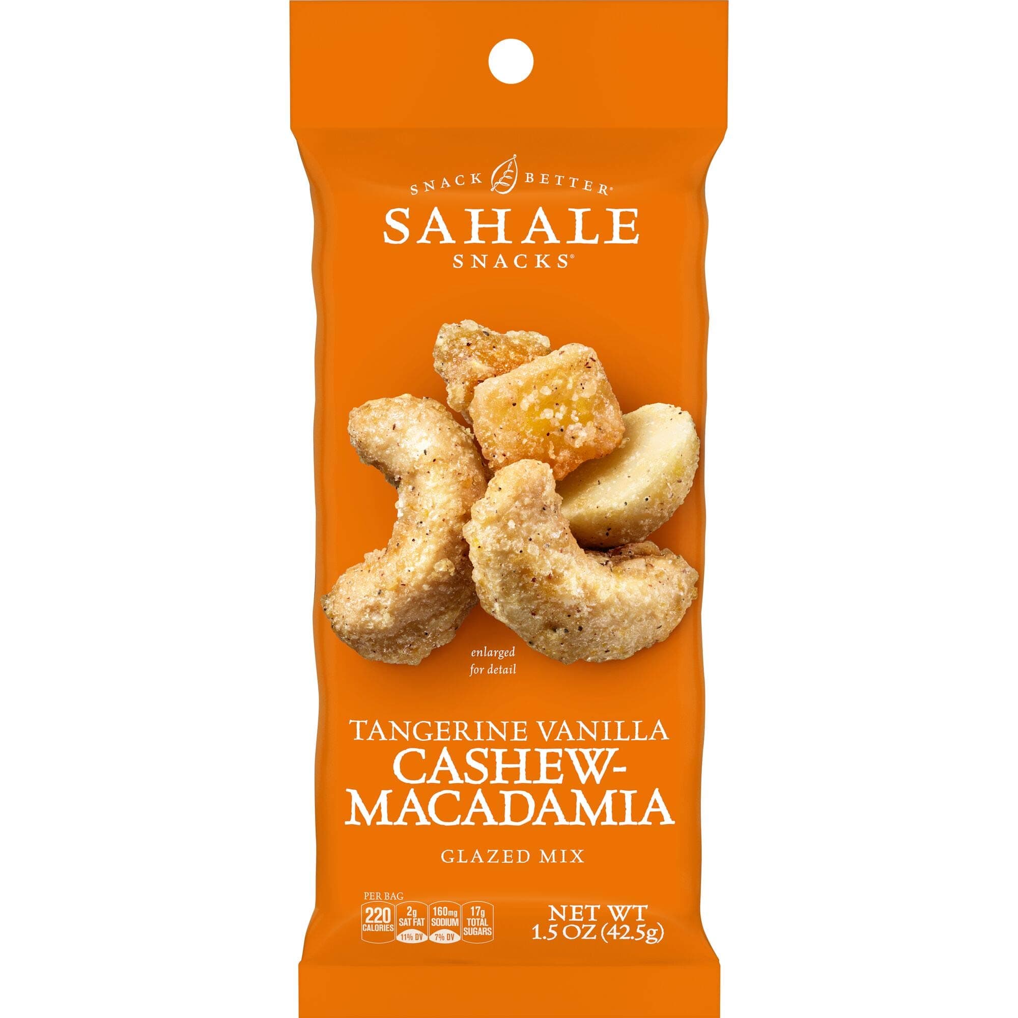 Glazed Mix, Tangerine Vanilla Cashew-Macadamia, 9 Packs, 1.5 oz (42.5 g) Each