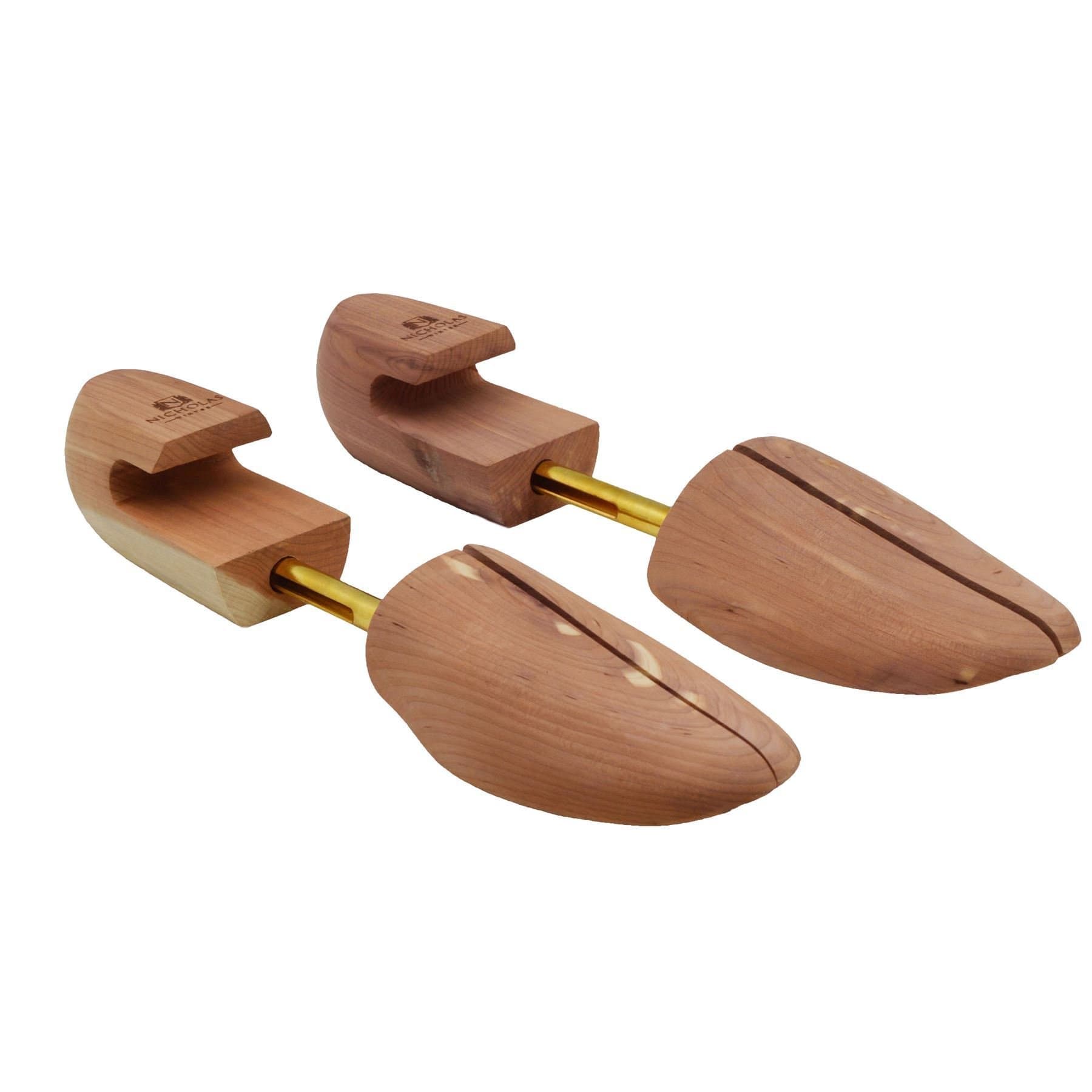 Nicholas Winter Pair Of Cedar Wood Shoe Trees. Adjustable Wooden Shoe Tree Size UK: 9-10