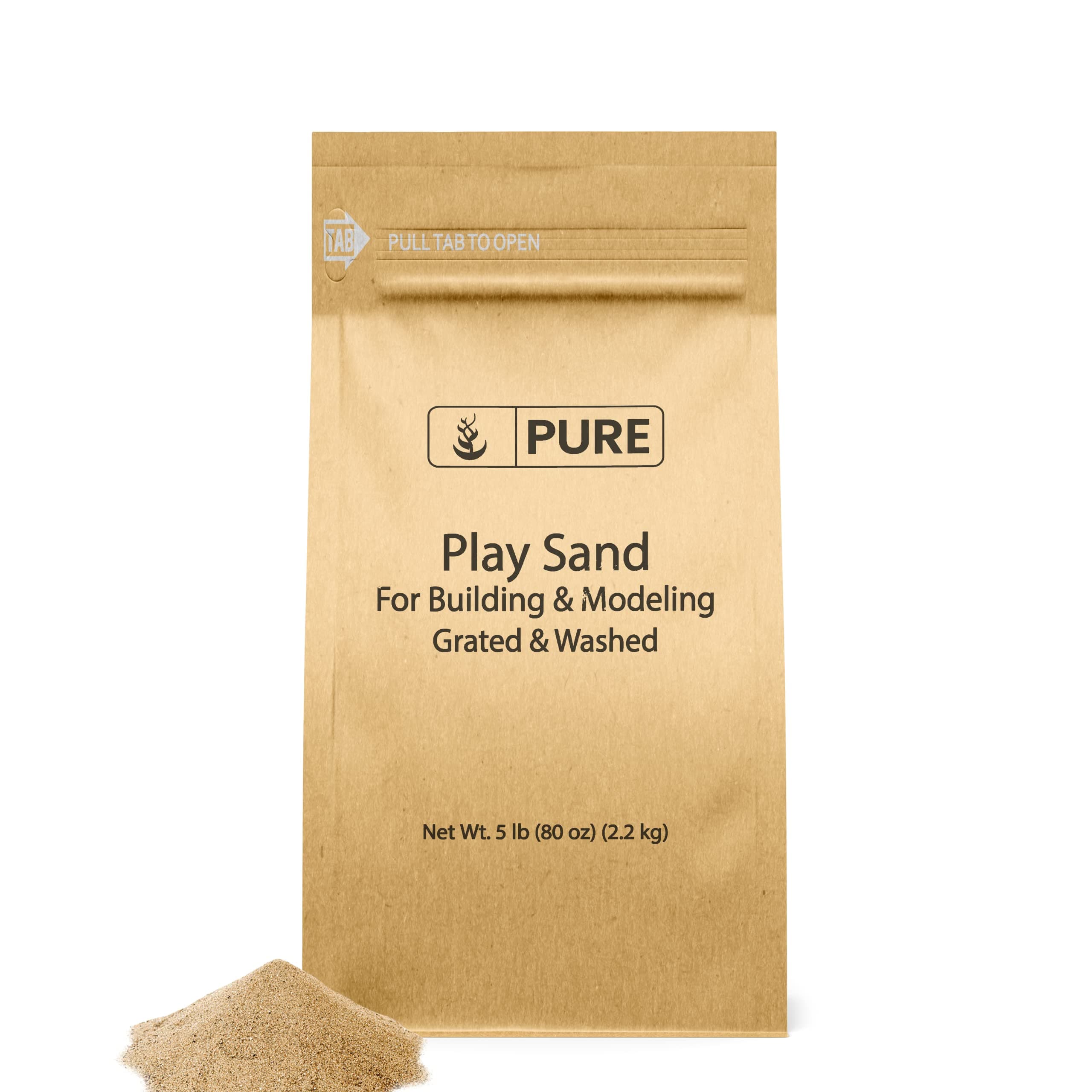 Play Sand (5 lb) Grated & Washed, for Building & Molding