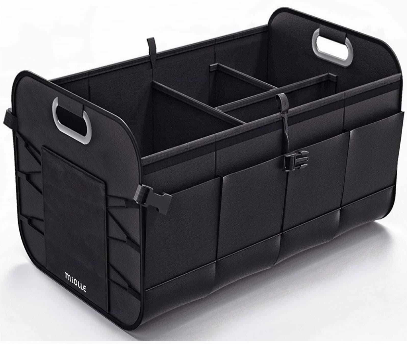 Miolle Medium Collapsible Car Trunk Organizer with Waterproof Non Skid Bottom
