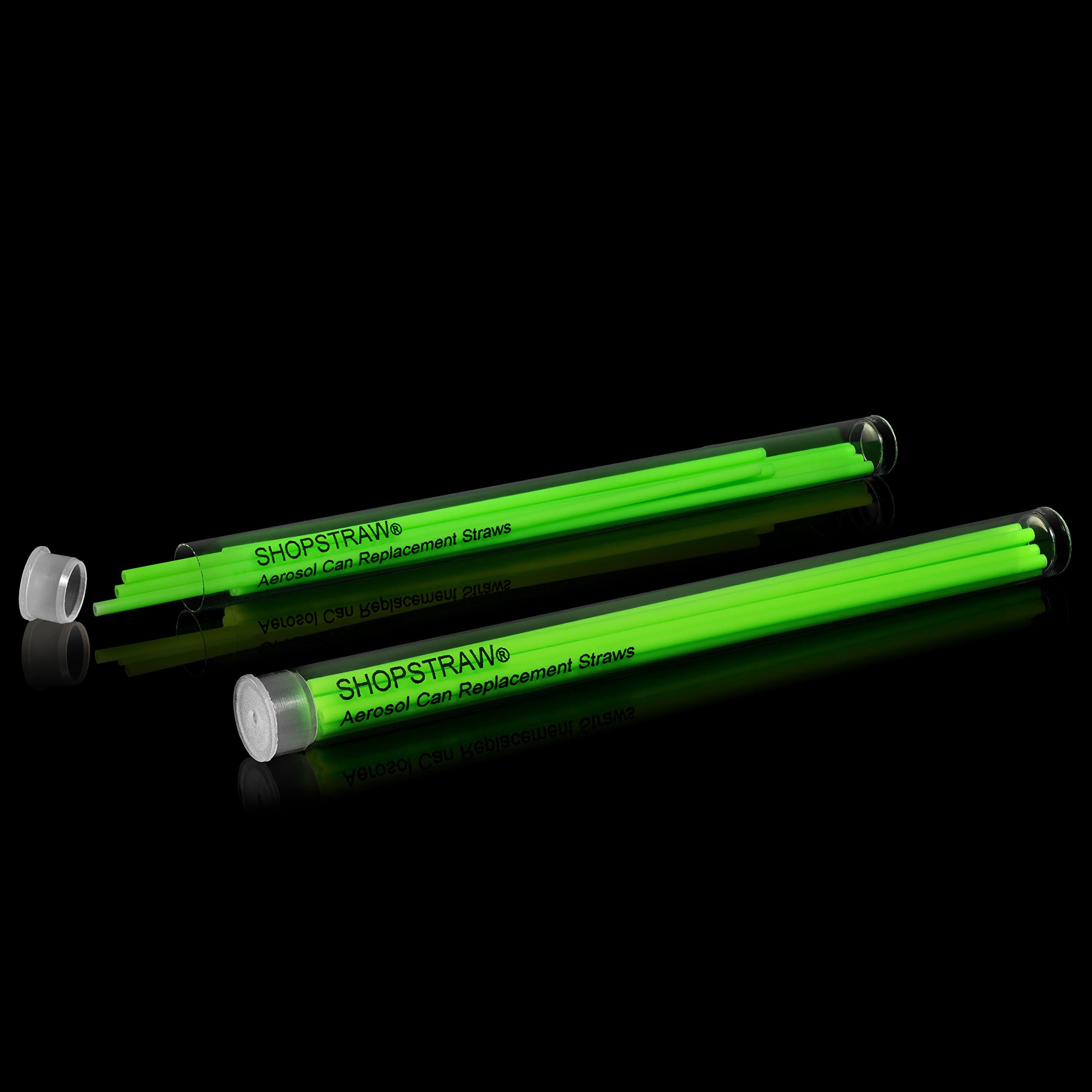 SS-5/2 Combo Pack Aerosol Can Replacement Straws, 5", Neon Green, 20 Count