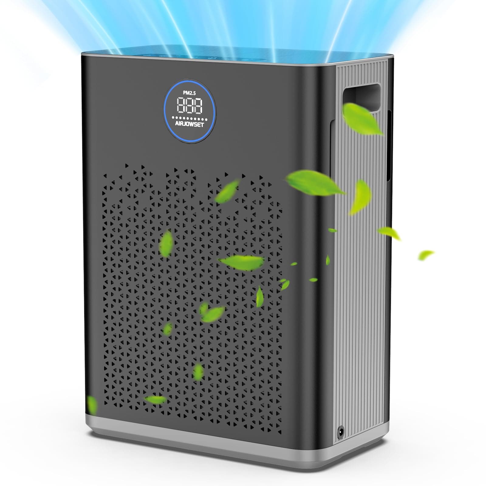 Air Purifier with Washable Filter for Home Large Room up to 2800ft², AIRJOWSET Air Purifiers for Bedroom with H14 Filters, 22dB Sleep Mode with Timer, Air Cleaner for Smoke Dust Odors Pollen Pet Hair