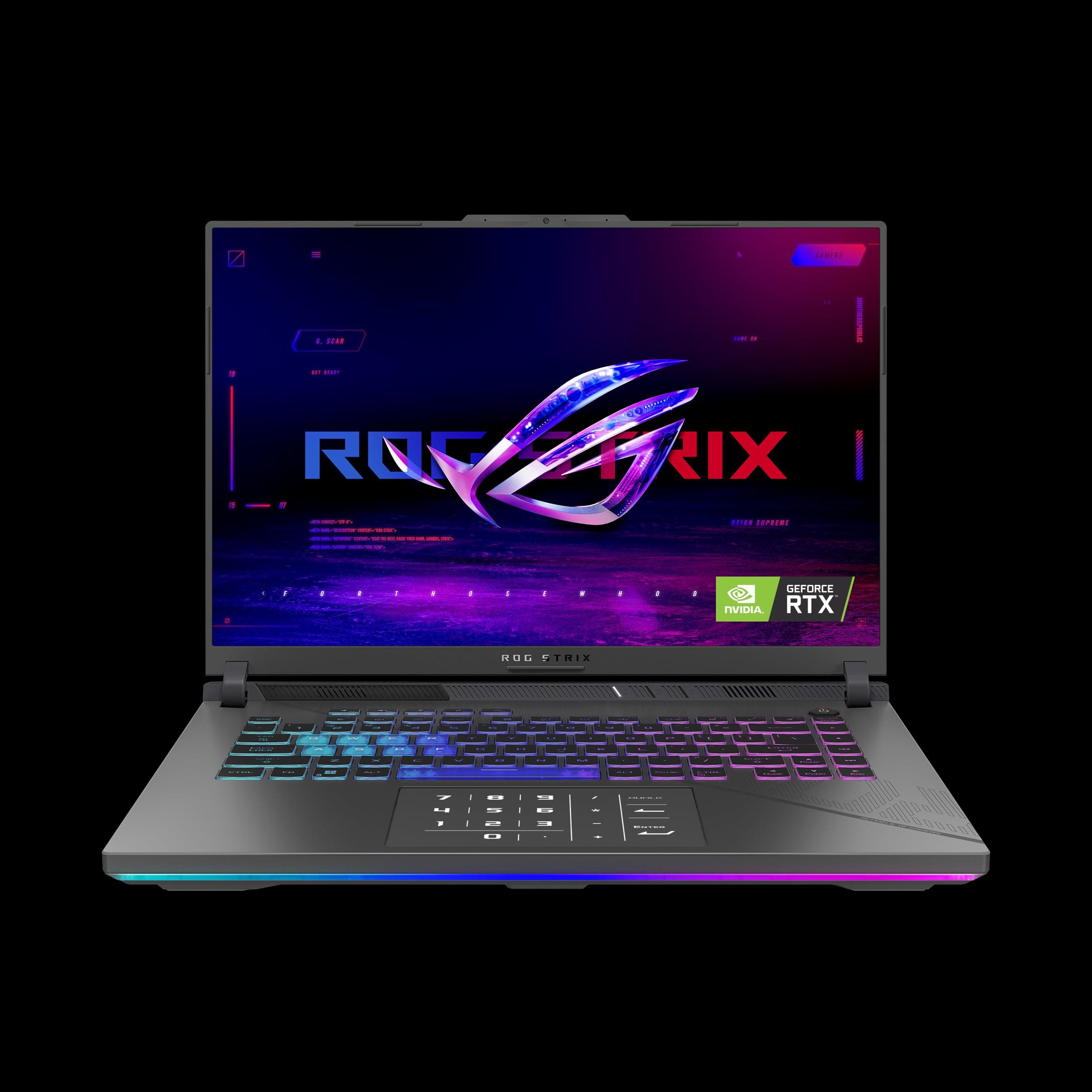 ROG Strix G16 G614JVR-I9161G Gaming 14th Gen Intel Core i9-14900HX/16GB RAM/1TB SSD/NVIDIA GeForce RTX 4060 8GB/16' FHD+ 165Hz/Win 11 Home/4-Zone RGB - Eclipse Gray - 2 Years International Warranty