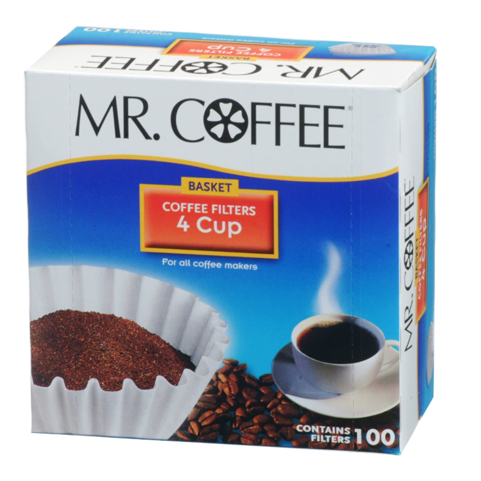 Rockline Industries JR100 4-Cup Coffee Filters, 100-Count - Quantity 1