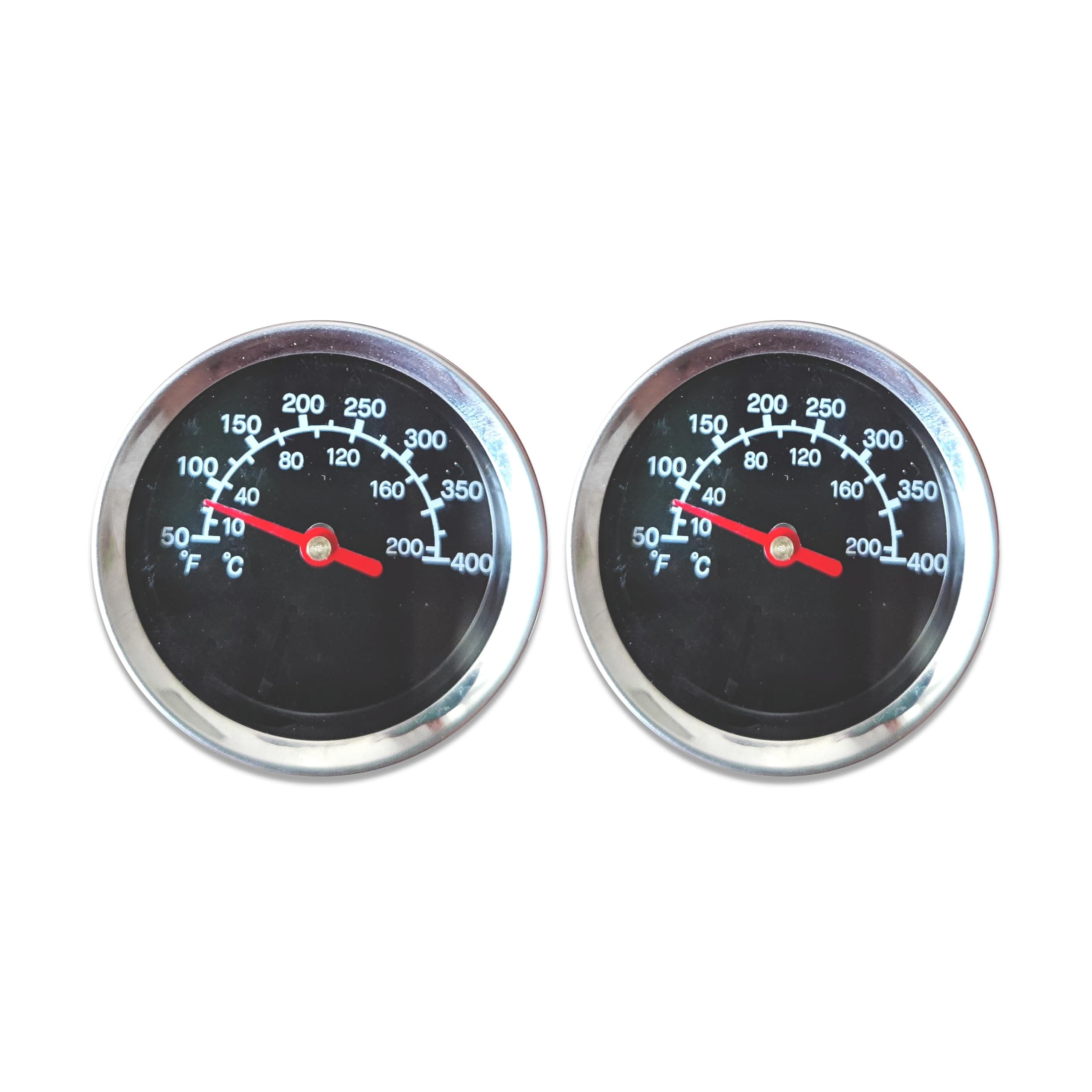 2-Pack Grill Thermometer Temperature Gauge Replacement for Masterbuilt MB20070210/20070210 mes 35b Analog Electric Smoker Grill