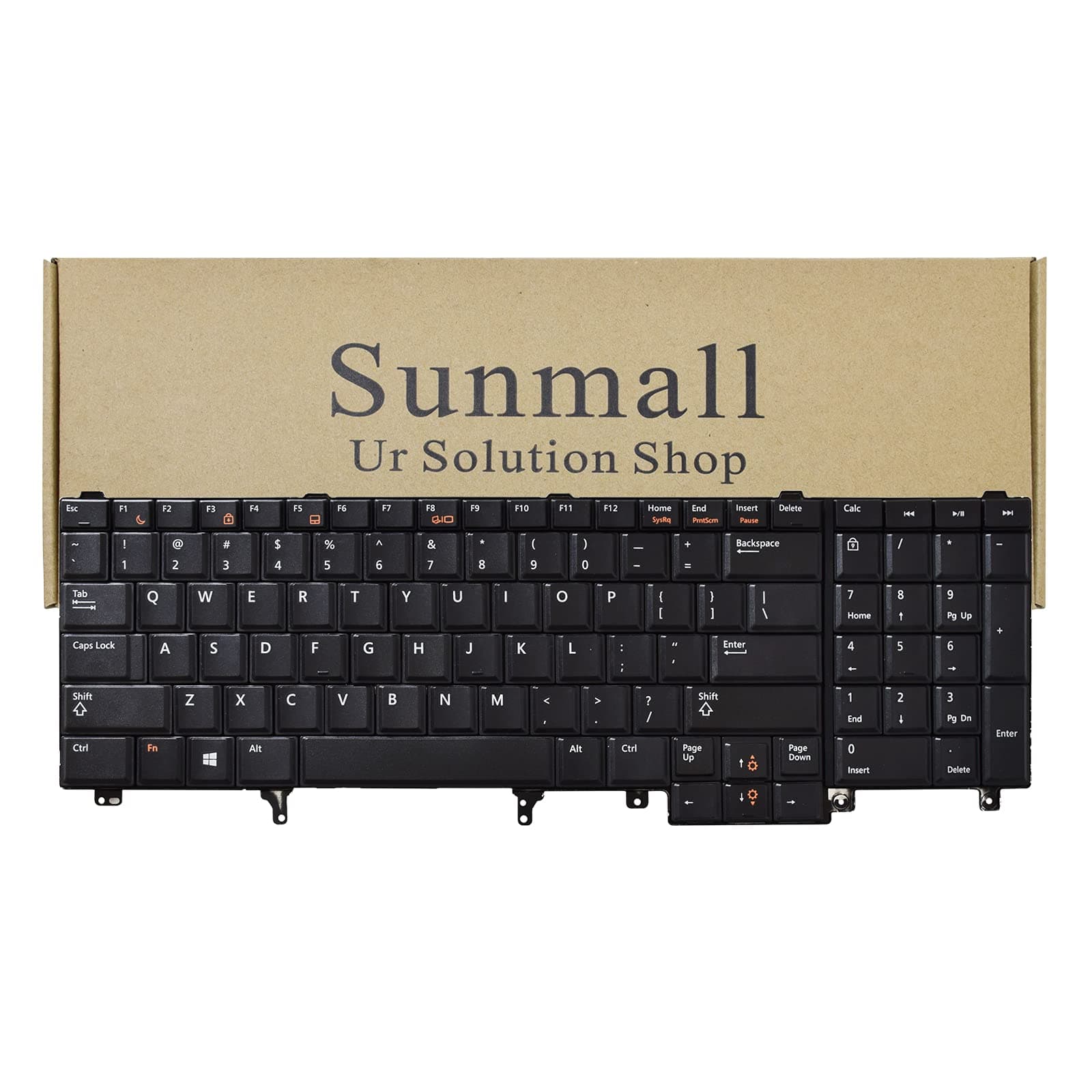 Replacement Keyboard Compatible with Dell Latitude E5520 E5520m E5530 E6520 E6530 E6540 Precision M4600 M4700 M6600 M6700 Laptop US Layout