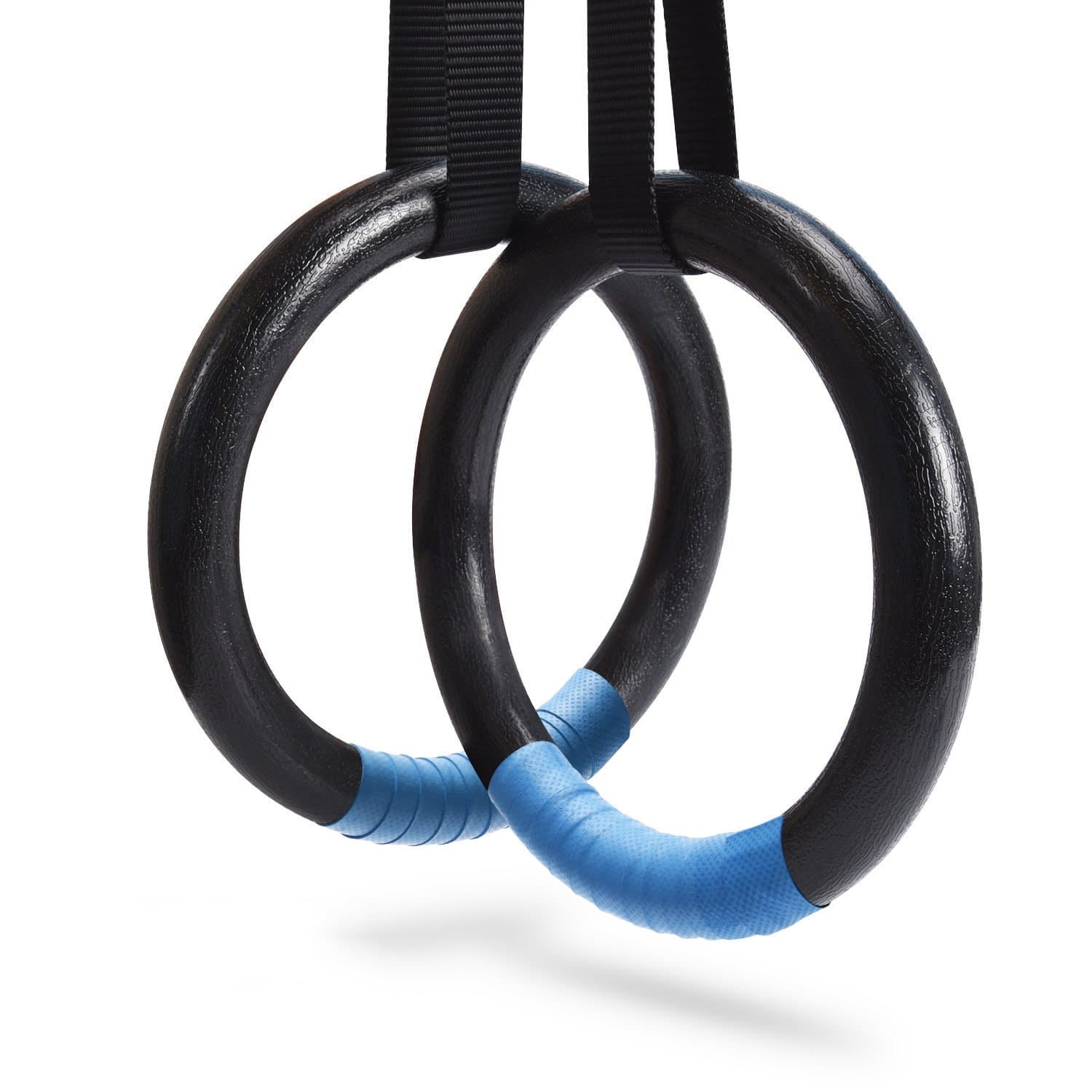 Gymnastic Rings 1100lbs Capacity with 14.76ft Adjustable Buckle Straps Pull Up Exercise Rings Non-Slip Rings for Home Gym Full Body Workout