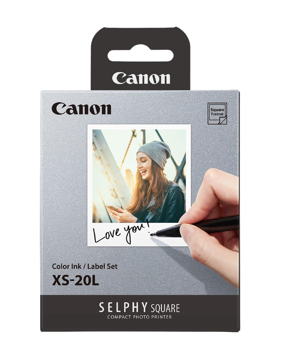 Canon Genuine Ink + Paper Set for Selfie Square QX10-20 XS-20L