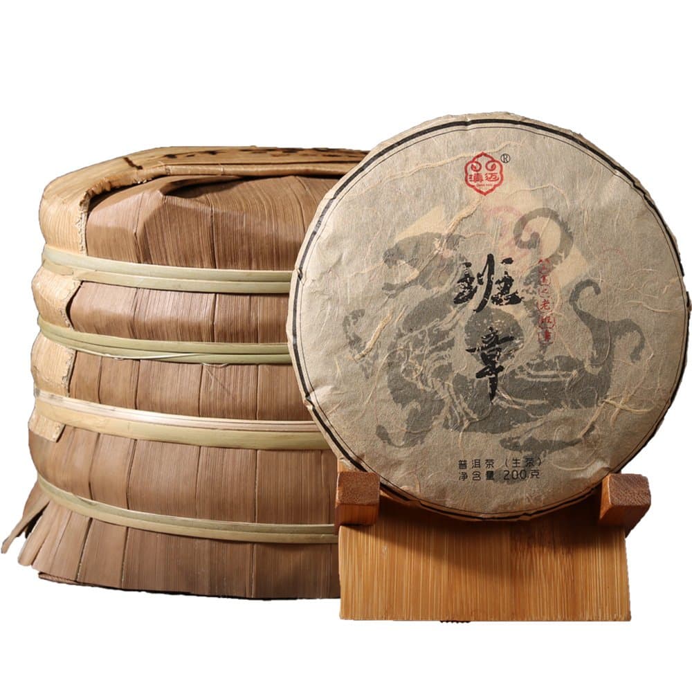 Yunnan LAO BAN ZHANG Recipe 5 cake 200 grams / piece a total of 1 kg Yunnan Pu'er raw tea滇迈 班章五寨系列之老班章 整提5饼 200克/片 共1公斤 云南普洱生茶