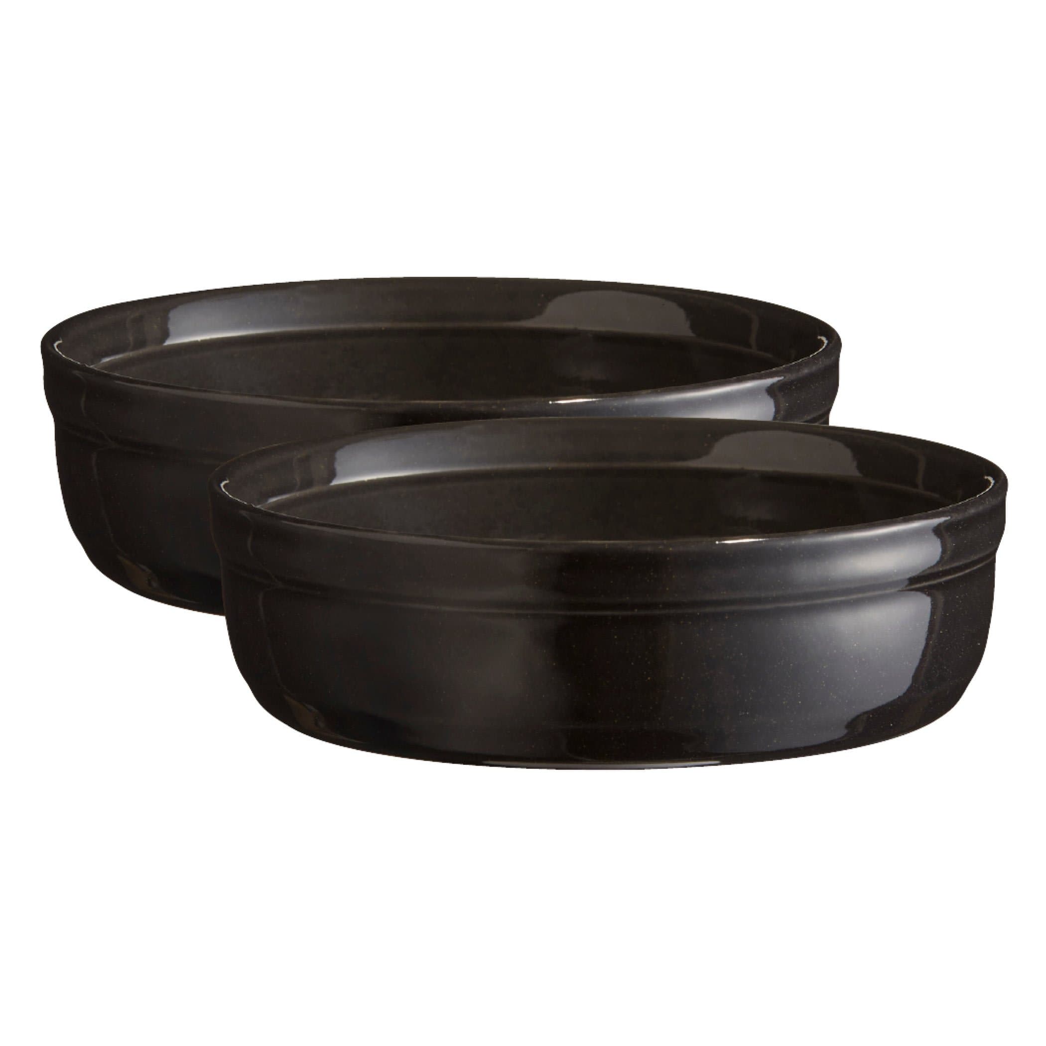 Emile HenryCrème Brulee 13cm Black 2pcs