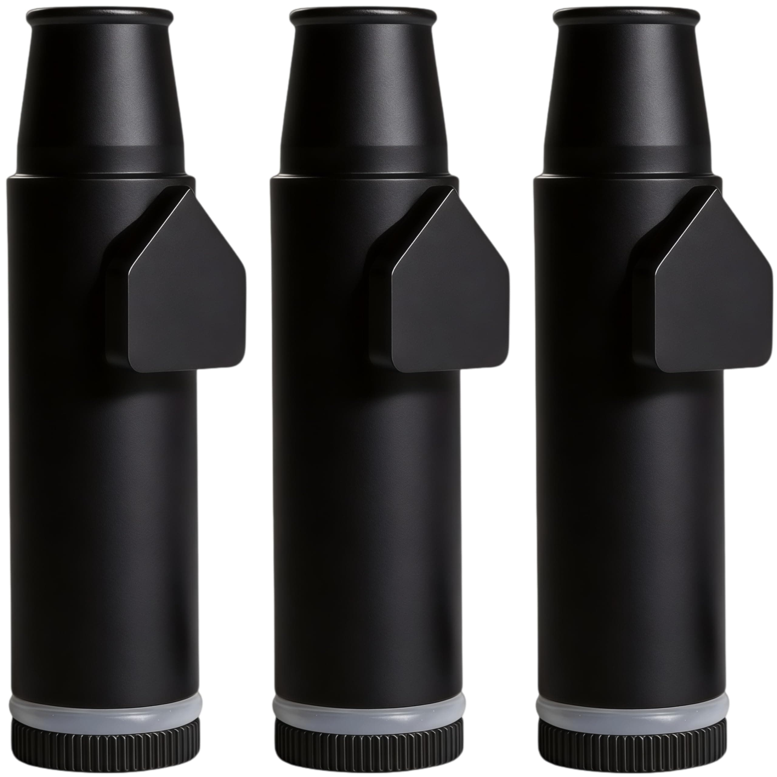 Metal Ieak-proof Bottle (2nd Generation Upgrade Version) (Black）Portable Pepper Shaker (3 pack)