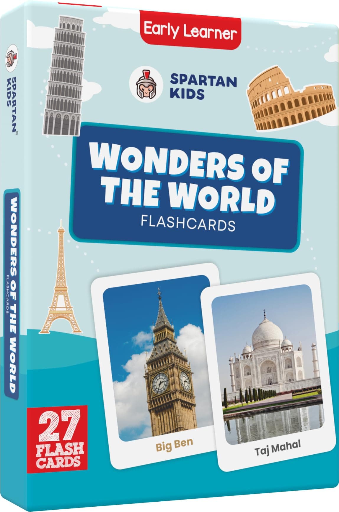 Wonders of The World Creative_Thinking Flash Cards for Kids | 27 Early Learning Flash Cards Easy & Fun Way of Learning 1 Year to 6 Years Babies