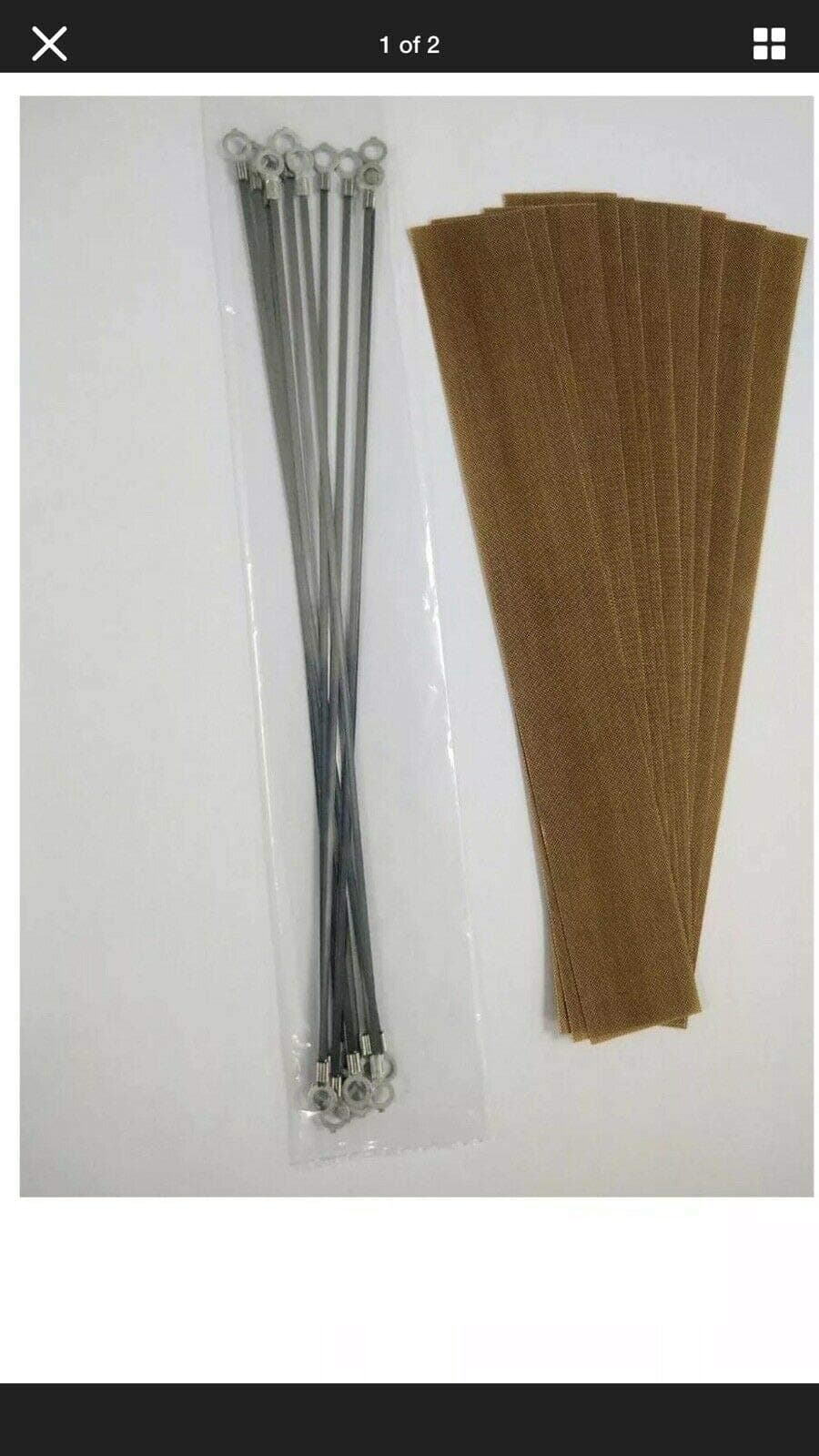 (10) Factory Approved Repair Kits For 12" x 2mm seal Hand Impulse Sealer PTFE & Wires Most Hand Sealers