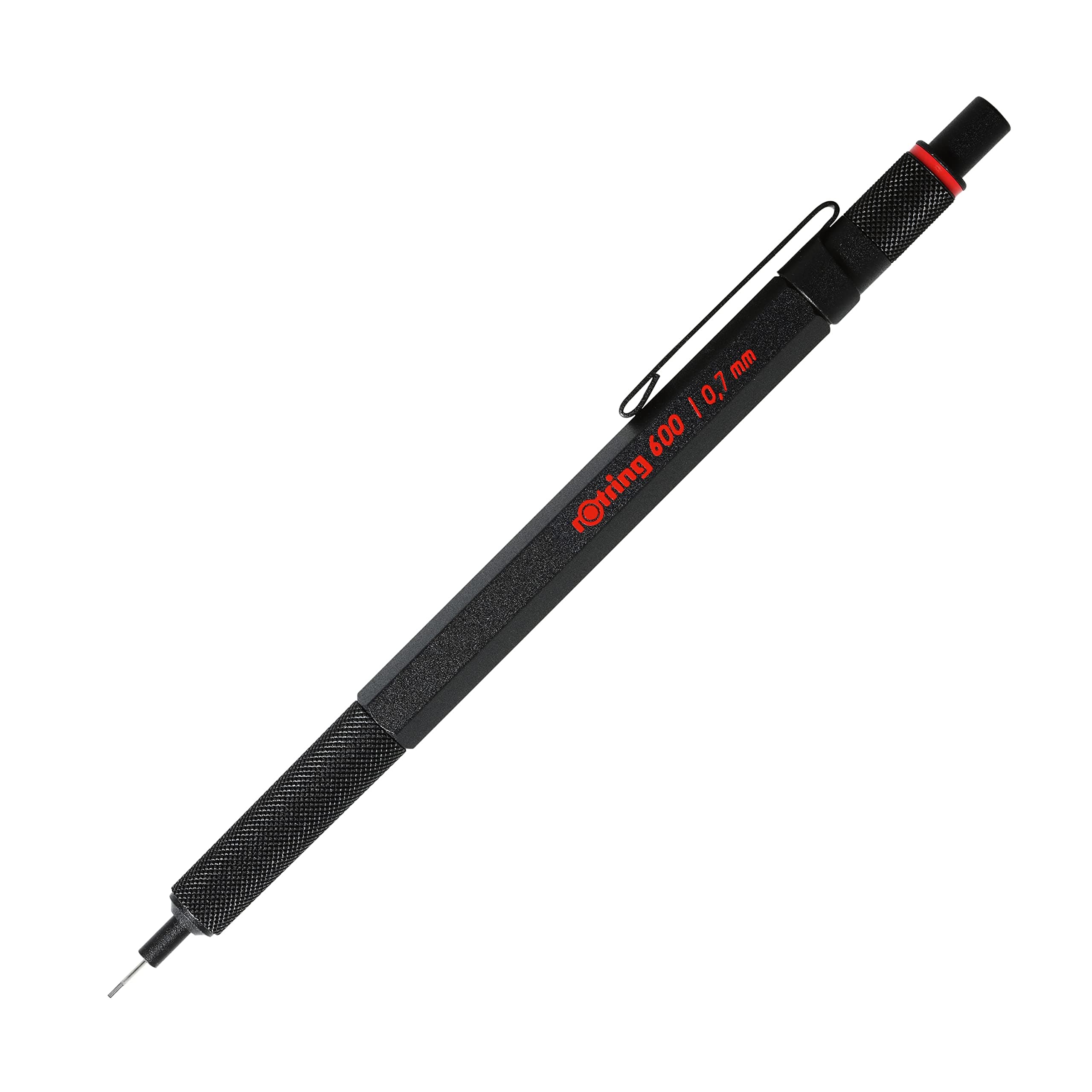 600 Full-Metal Body 0.7mm Mechanical Pencil, Black, for Precise Ruler-Based Drawing