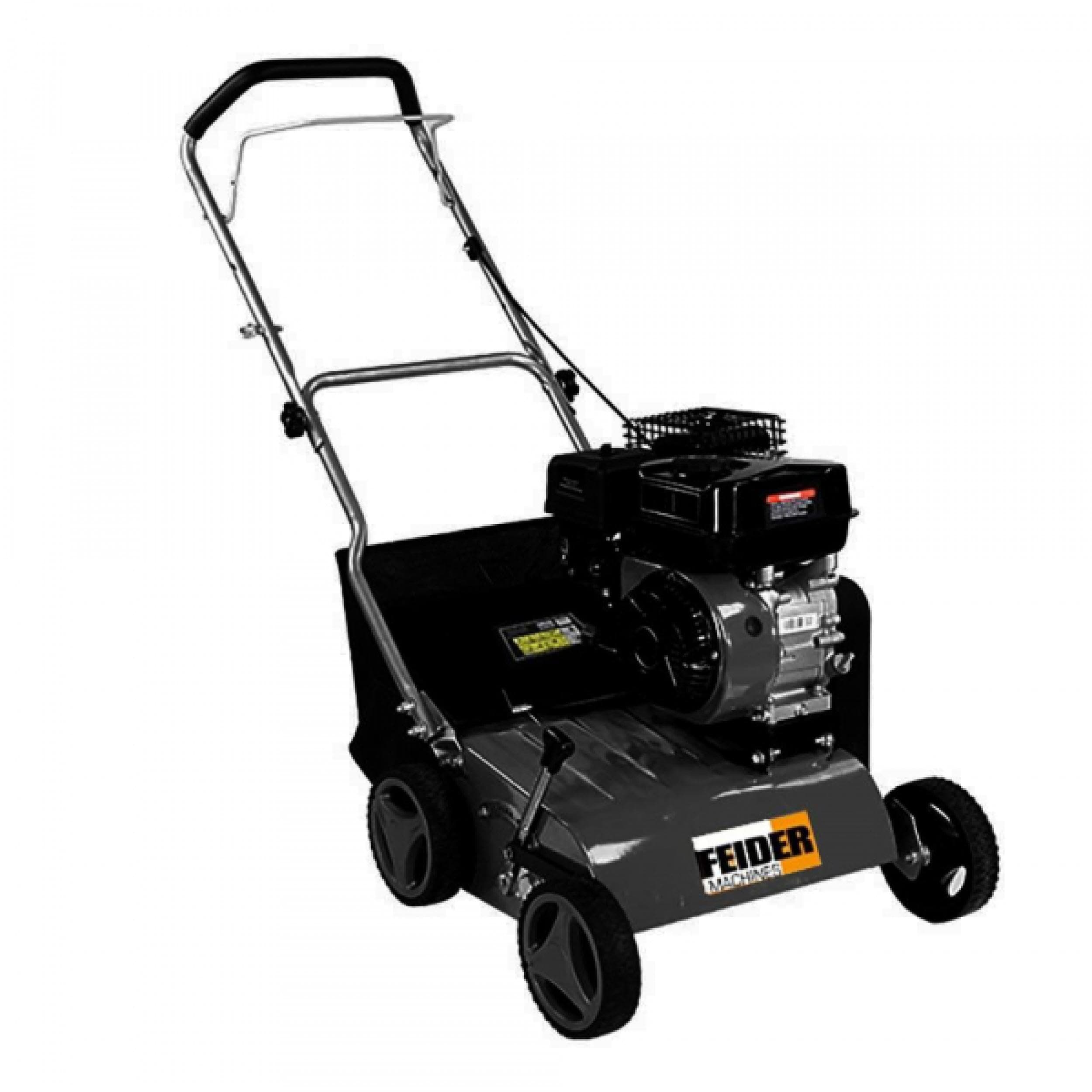 Feider FST212 Petrol Lawn Scarifier - 212cc Engine, Adjustable Depth, 40cm Working Width, Foldable Handlebar