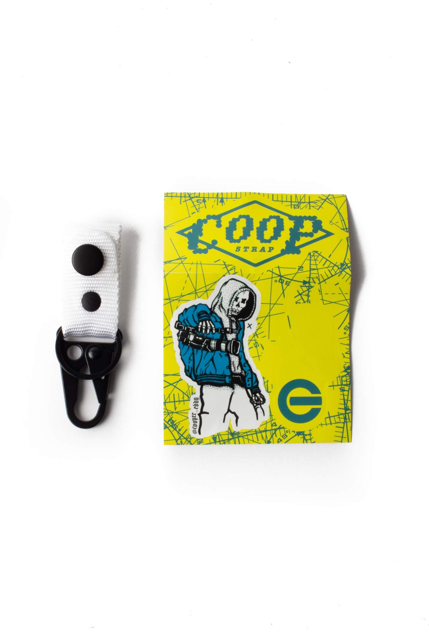 Coop Strap Universal Kendama Holster for Belt Loops Pants Jeans Kendama Carrying Solution (White)