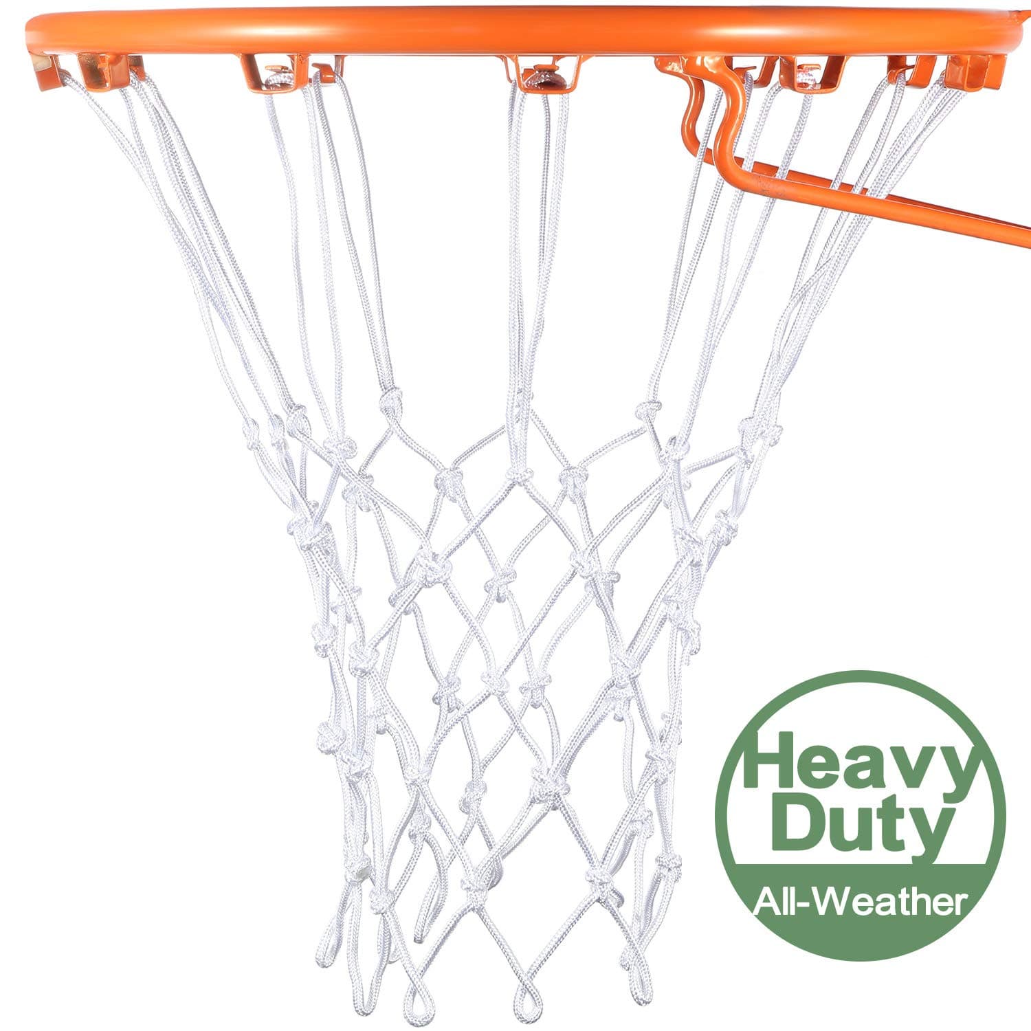 Basketball Net Hoop Net Replacement for All Weather, Fits Standard Indoor or Outdoor Basketball Hoop, 12 Loop