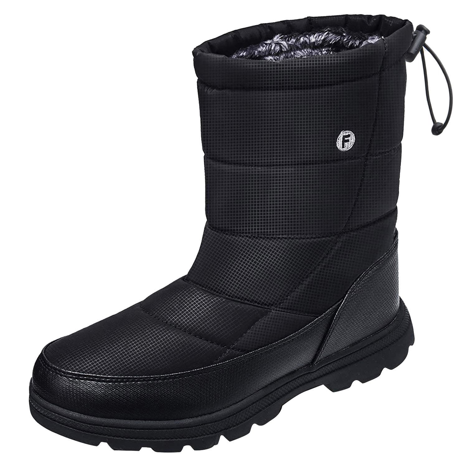 CROVA Mens Womens Snow Boots Winter Lightweight Anti-Slip Water Resistant Fur Lined Cold Weather Shoes