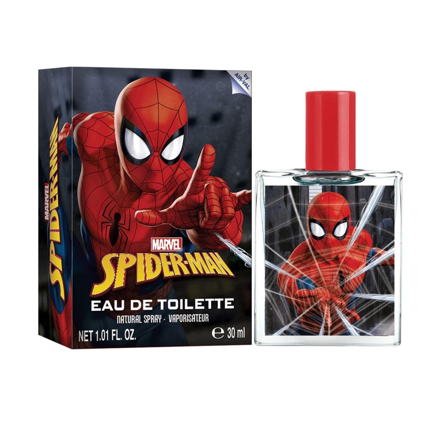 Marvel Spiderman Children Eau de Toilette Natural Perfume Spray, Vegan and Dermatologically tested EDT Spray for Kids - Safe Daily Fragrance Gift, 30ml