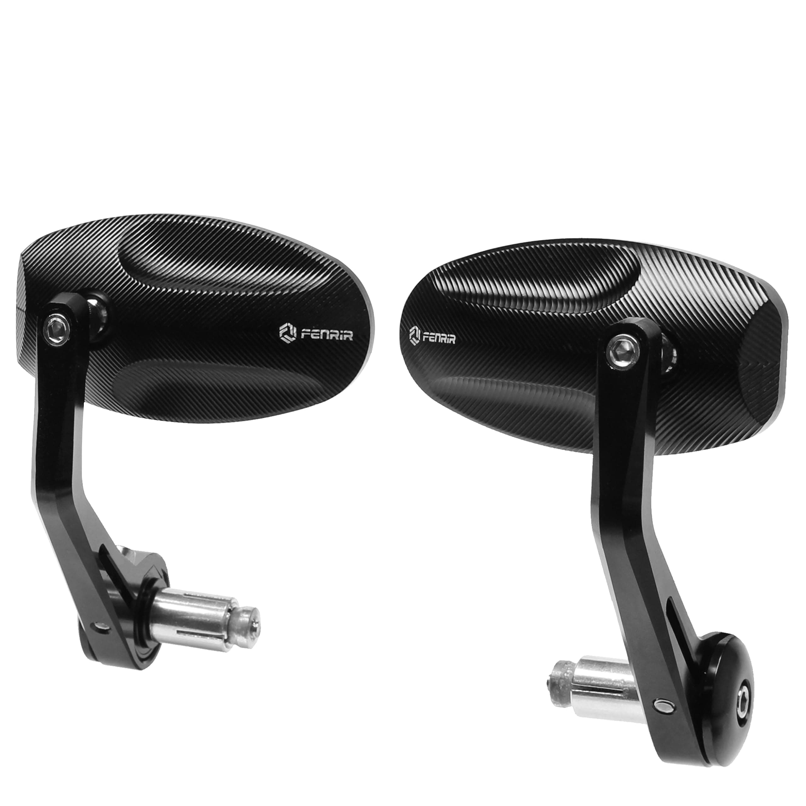 CNC Aluminum Alloy Cafe Racer Black Motorcycle Bar End Mirrors Side 22mm 7/8" inch Handlebar Mirror Universal Rear View For M8/M6 Standard Super Sport Naked Street Bike Cruiser Minimoto Scooter