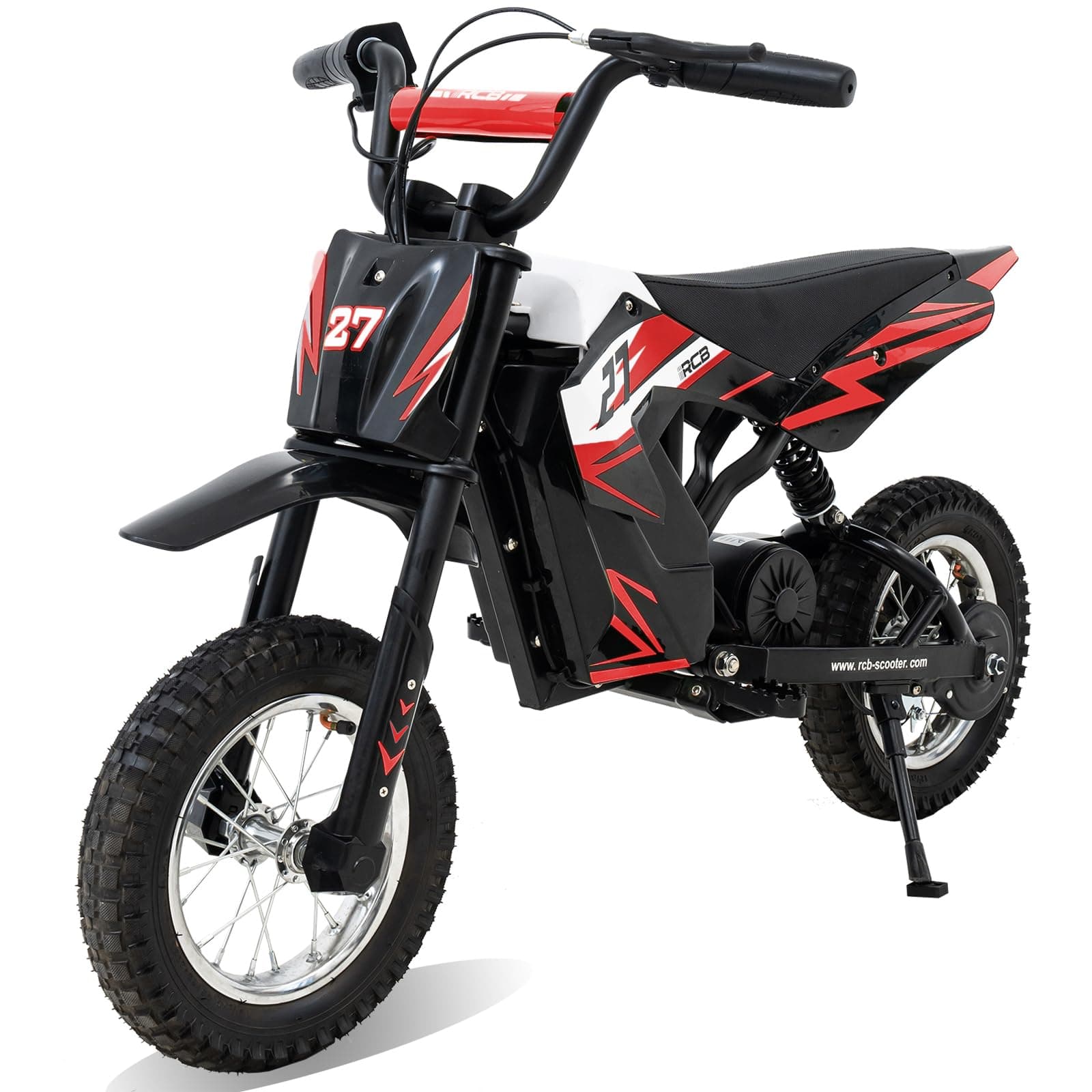RCB R9X Electric Motorcycle Kids, 12 inch Pneumatic Tires, Ride On Electric Motorcycle with Powerful Motor, 3 Speed Modes 8/12/25KMH, Range 15KM, Moto Crossbike Kids from 6-12years
