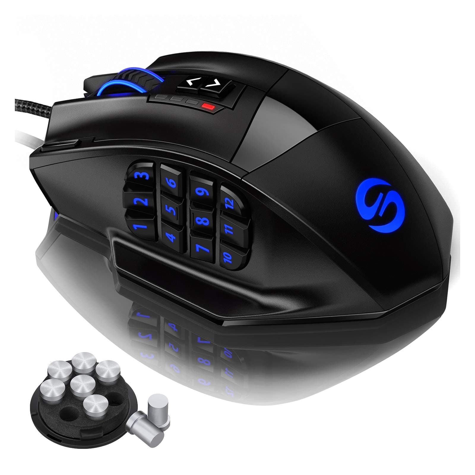 - UtechSmart Venus Gaming Mouse RGB Wired, 16400 DPI High Precision Laser Programmable MMO Computer Gaming Mice [IGN's Recommendation]