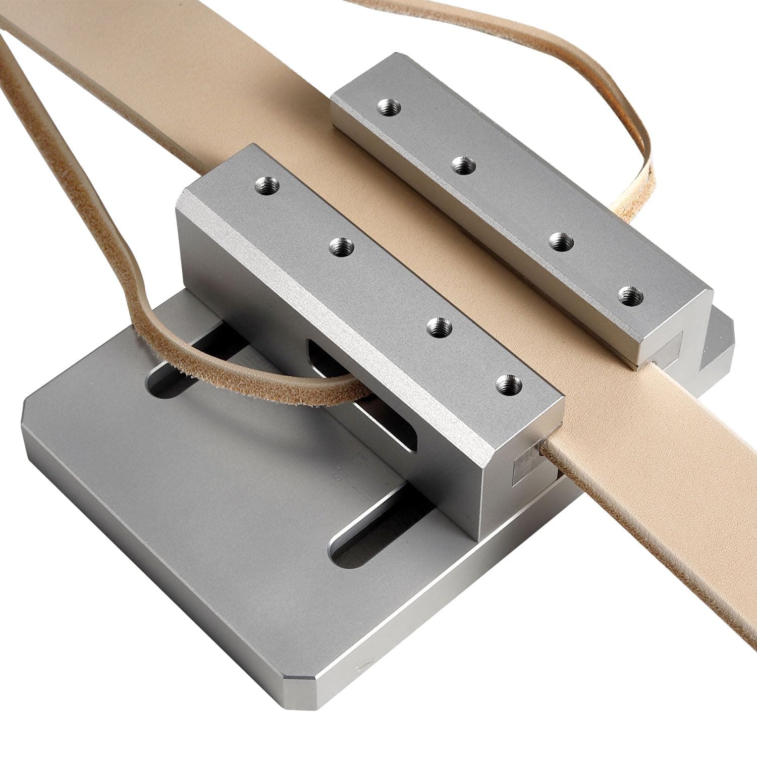 SiiRo Leather Edge Trimmer, Belt Side Leather Edger Tool, Desktop Leather Edge Strap Beveler Machine for DIY Leather Working(3.5-4.5mm)