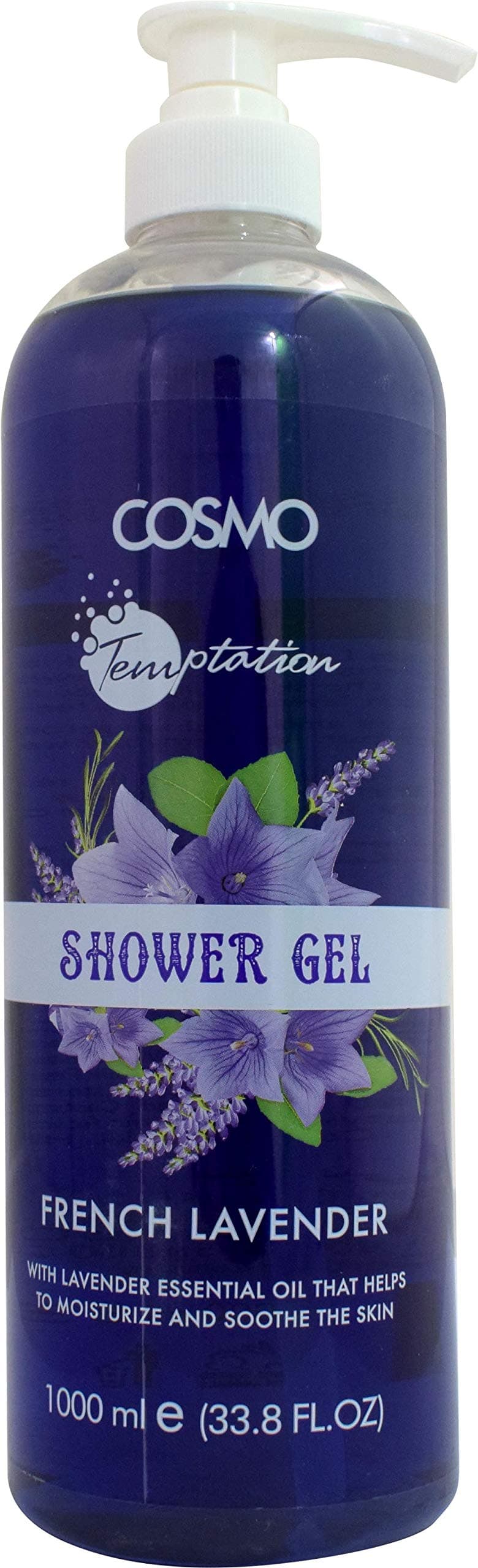 Cosmo Temptation Shower Gel French Lavender, 1000ml