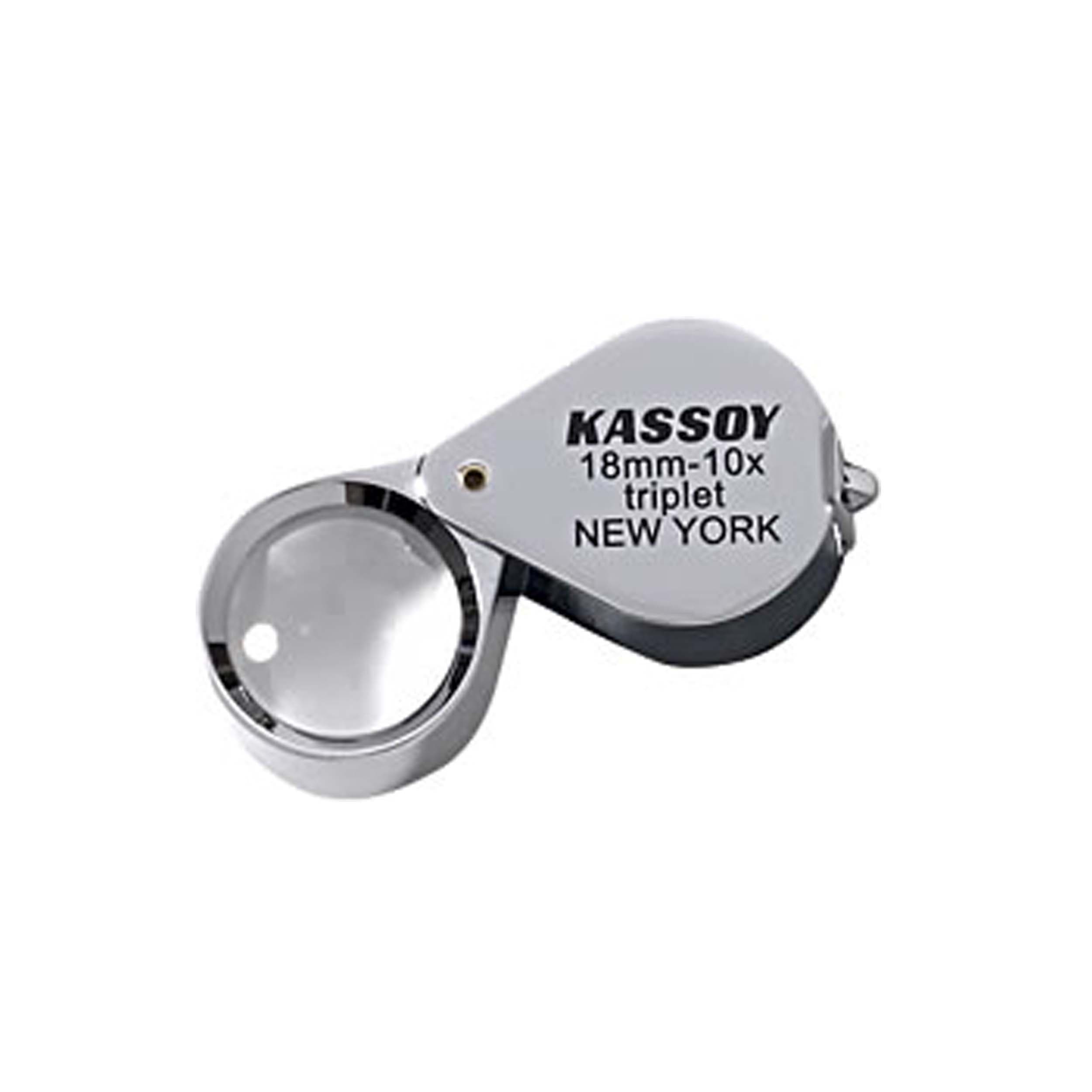 Loupe 10x Triplet 18mm Chrome