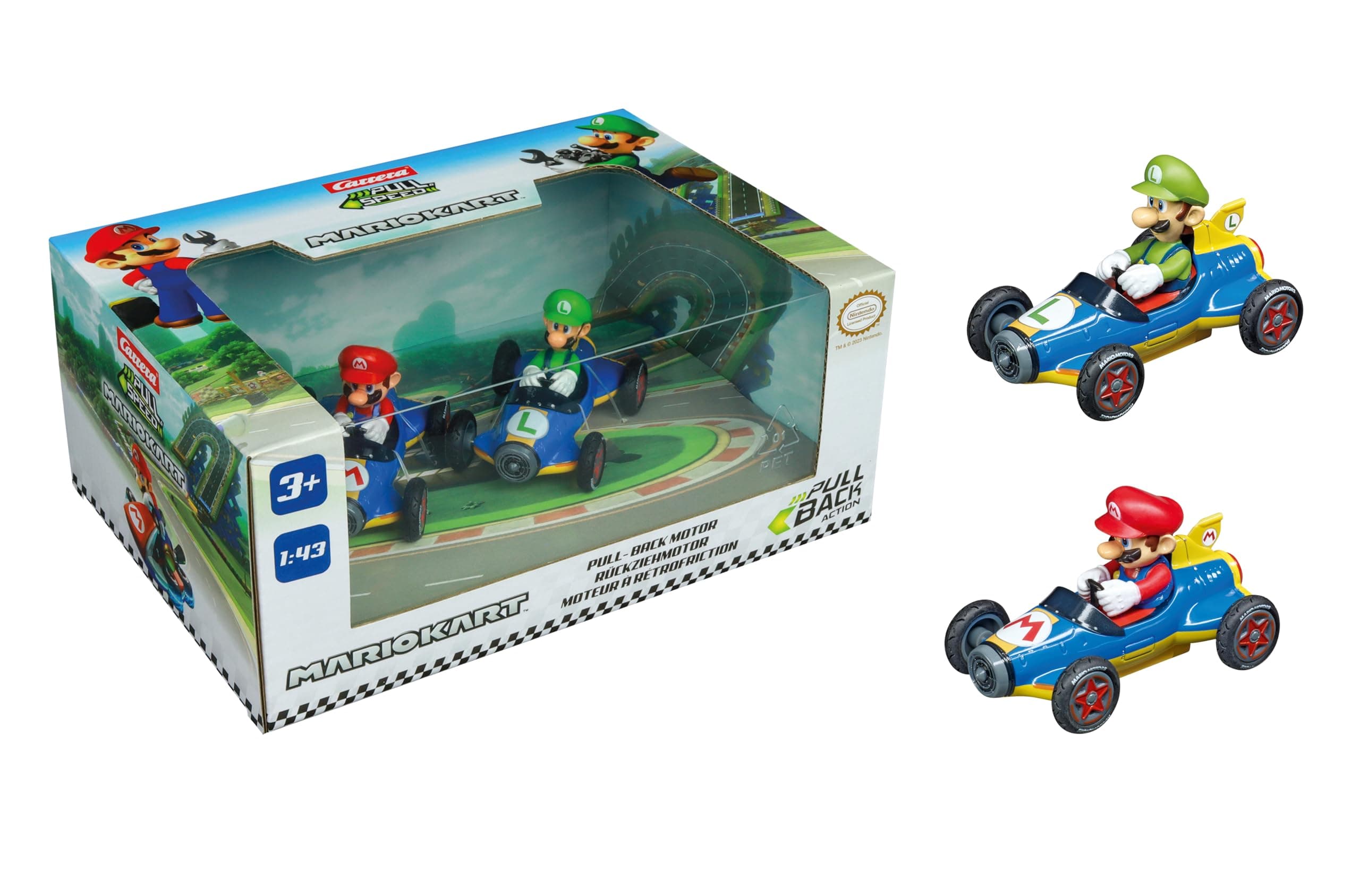 Carrera Pull & SPEED I Mario Kart - Mach8 Twin Pack I For Boys and Girls from...