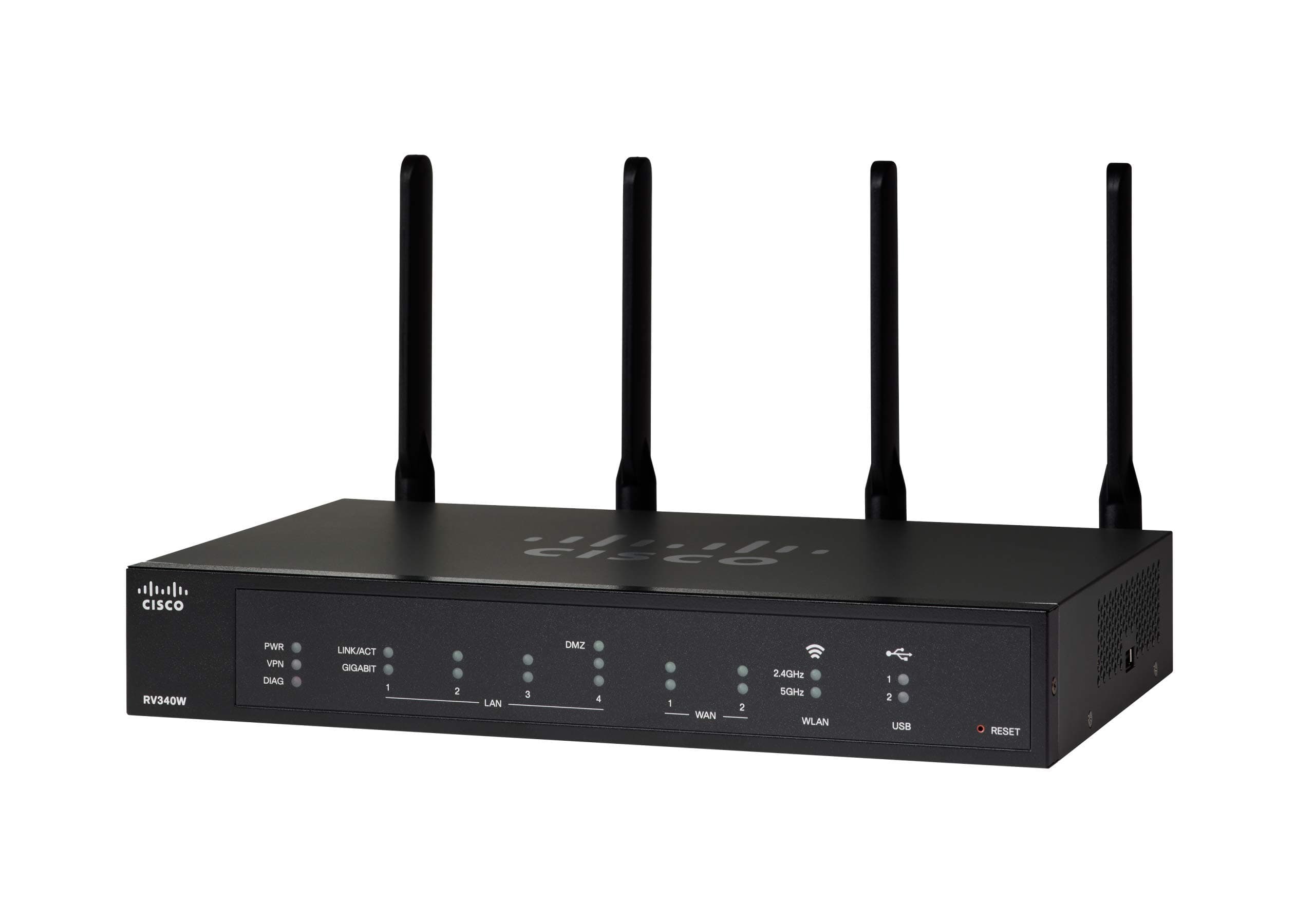 Cisco RV340W VPN Router | 4 Gigabit Ethernet (GbE) Ports | Web Filtering | Wireless-AC | Dual WAN | Limited Lifetime Protection (RV340W-E-K9-G5)