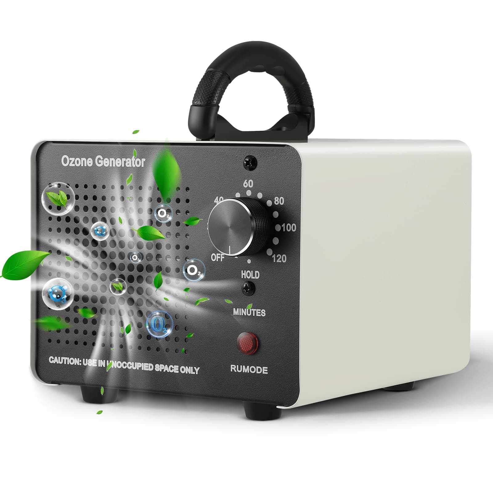 Generador De Ozono 60000 Mg/H, Ozone Generator Car Ozone Device, Ozone Hogar Purificador De Aire 300 m², Ozone Device for 300 ㎡ Odour Killer, Odour Neutraliser for Car, Smoke, Pet Odours, Kitchen