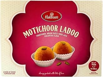 – Haldirams Motichoor Ladoo 300g Popular Indian Sweets on Every Occasions Rich Flavour / Dessert / Sweet Gifts / Festival / Celebrations