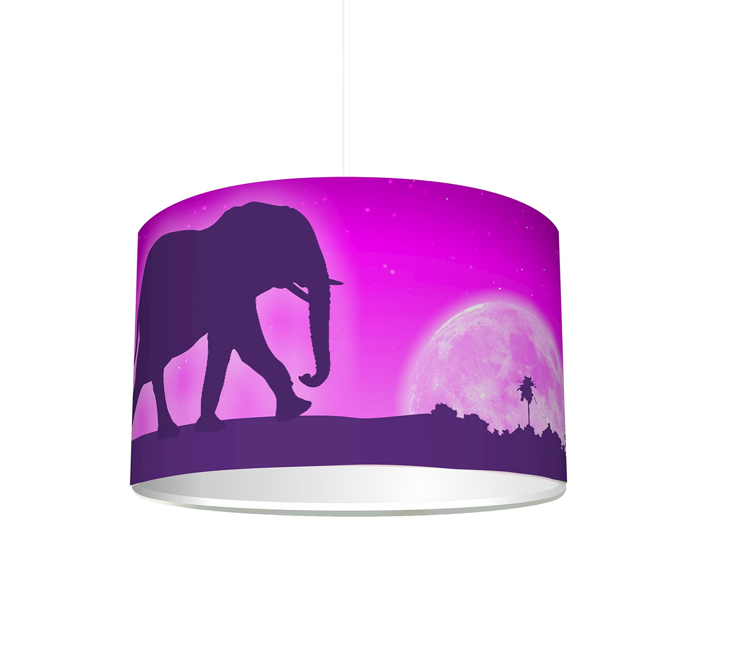 Childrens Lamp Shade 'Pink Elephant' | KL19 | perfect for nursery table lamp/hanging lamp/ceiling lamp | STIKKIPIX