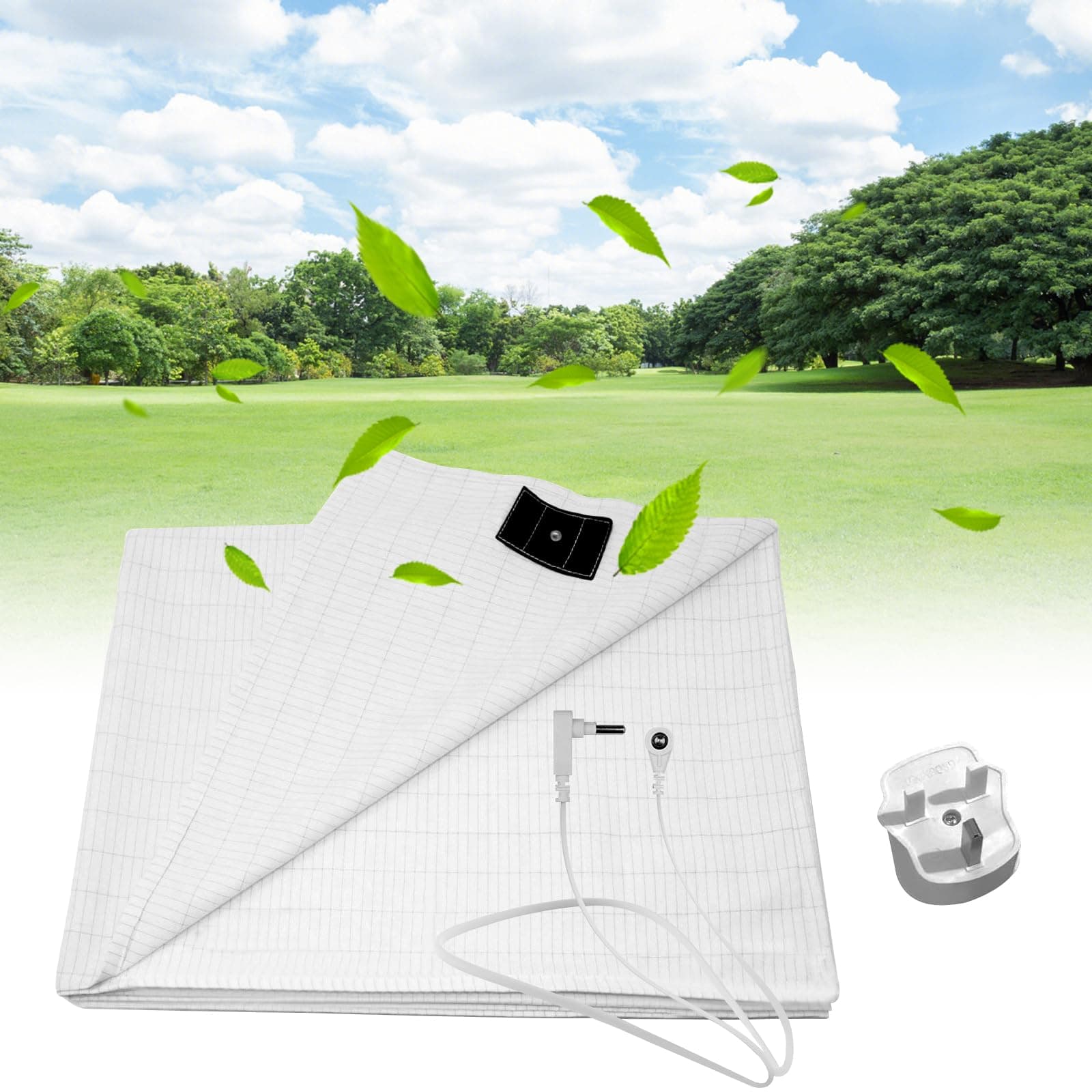 Grounding Bed Sheet, Grounding sheet, Grounding Bed Sheet With 10% Silver Fiber & 90% Organic Cotton, Natural Wellness And Healthy Earth Energy Mat