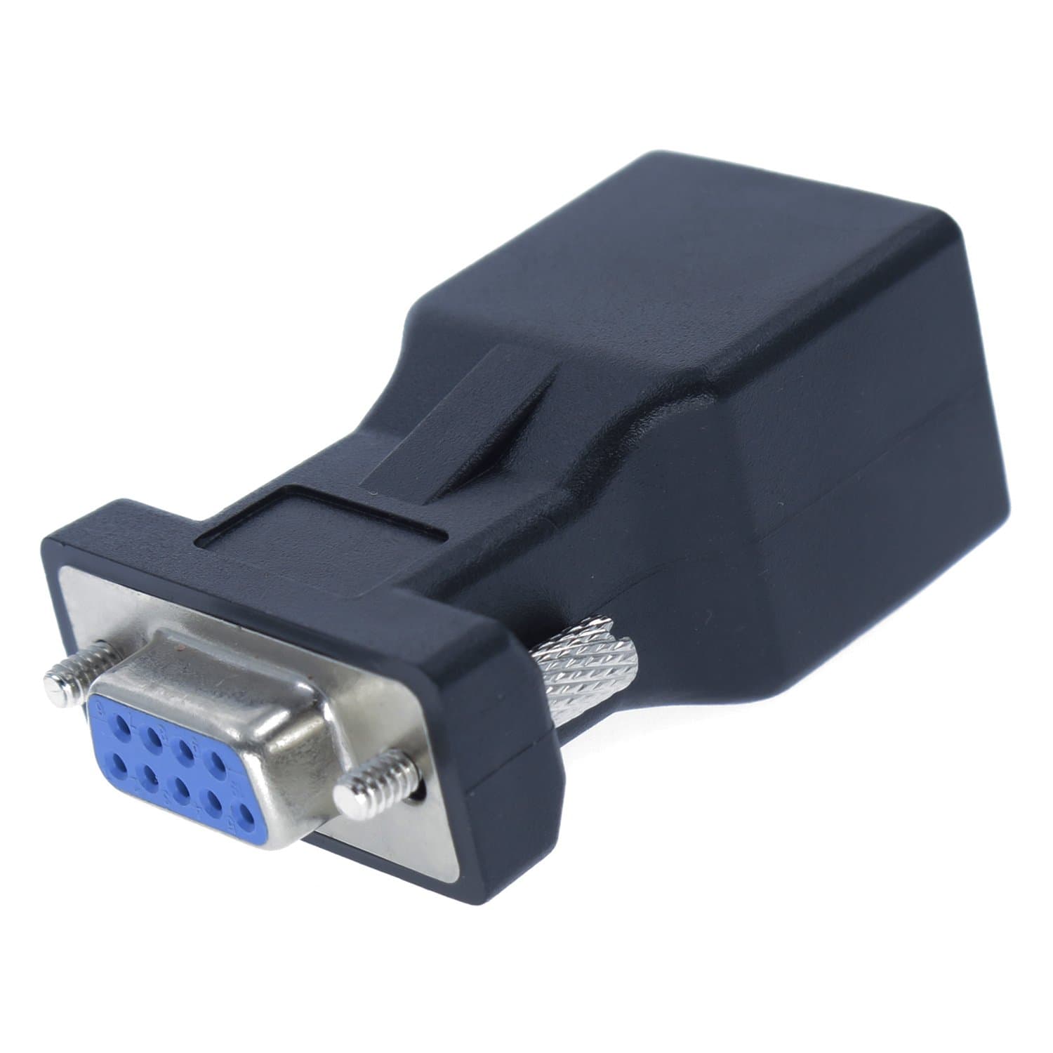DB9 RS232 to RJ45 Adapter COM Port to LAN Ethernet Port Adapter Male/Female to Female (DB9 Female)