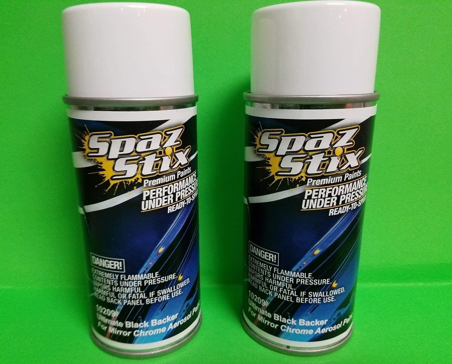Spaz Stix 2 ULTIMATE BLACK BACKER for MIRROR CHROME AEROSOL PAINT 3.5OZ SZX10209 INCLUDES CHICAGOLAND RC COUPON