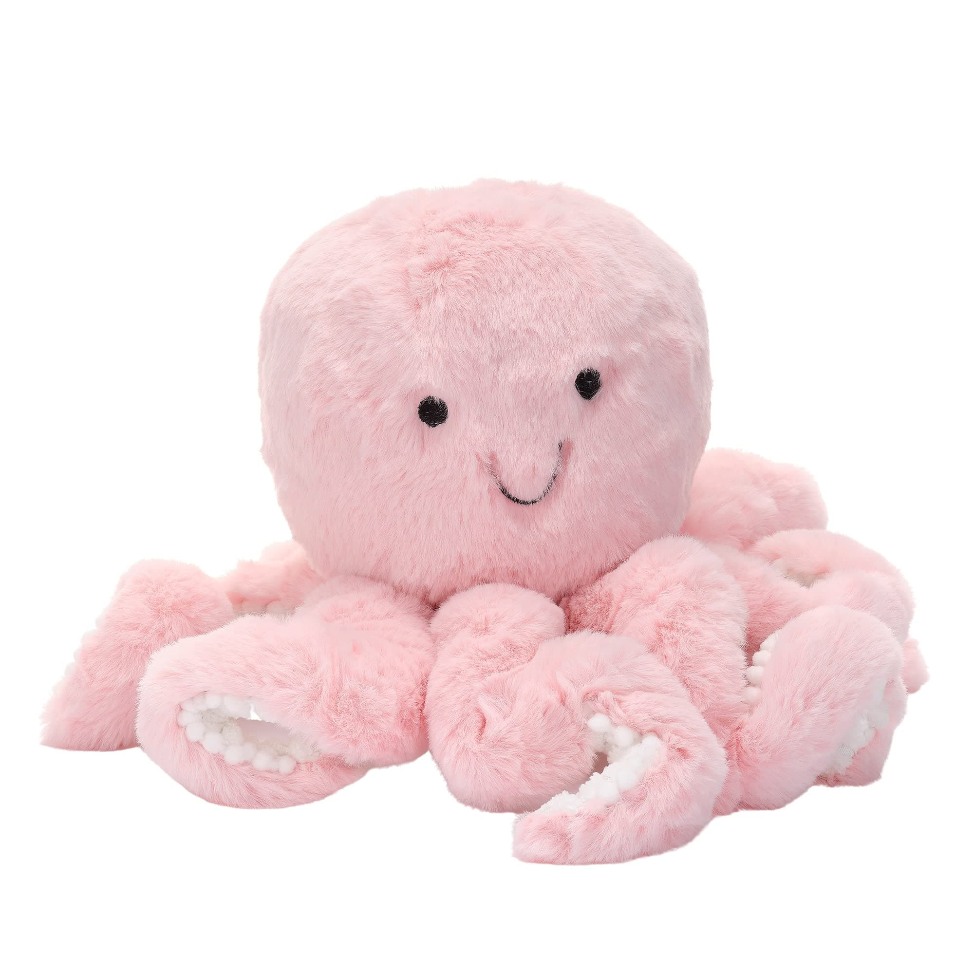Sea Dreams Pink Plush Octopus Stuffed Animal Toy - Bubbles