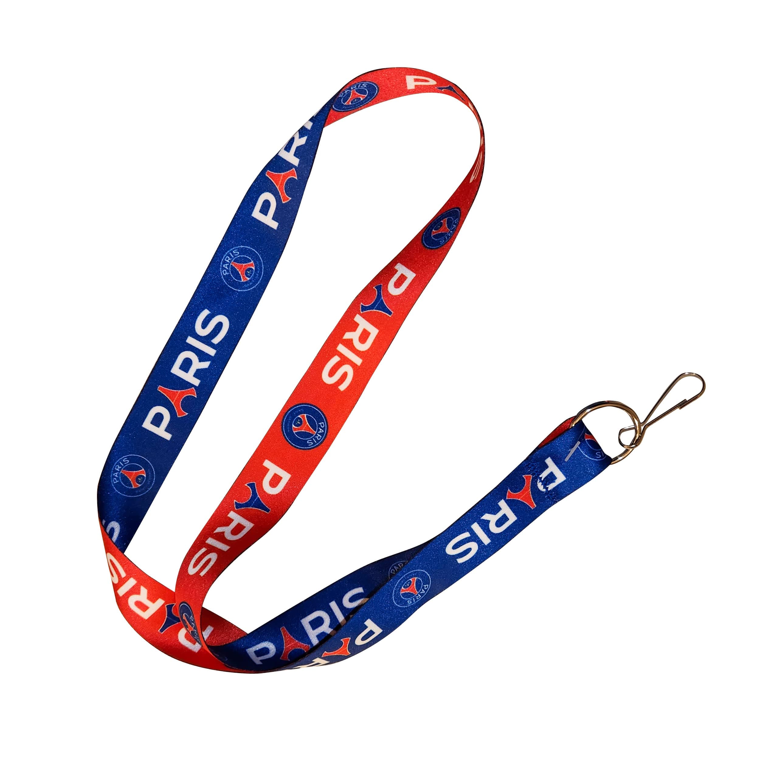 GenericPSG Lanyard | Two Tone Strap | PSG Paris St Germain Soccer Team | Official Licensed Product