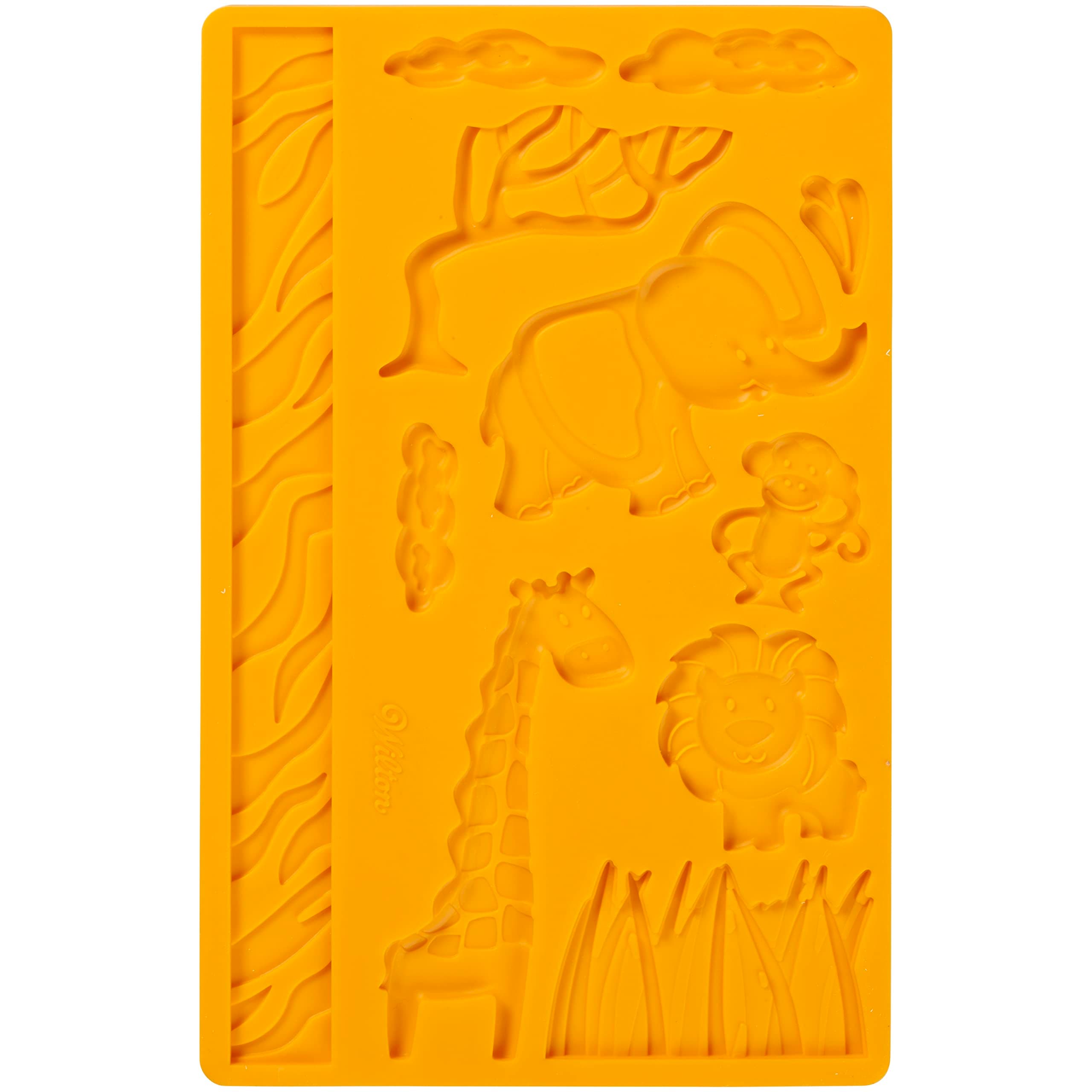 Wilton Jungle Animals Fondant & Gum Paste Mold, Yellow, Wt-409-2558