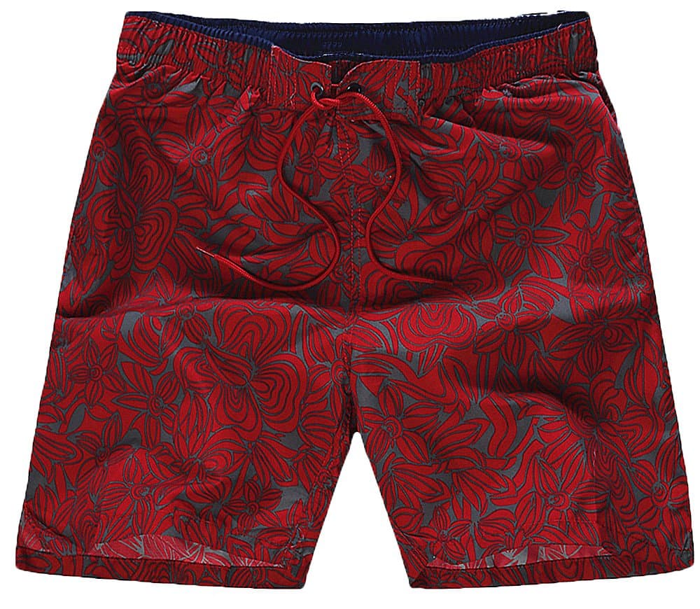 Satankud Men's Quick Dry Swim Trunks Short Bathing Suits Boardshorts with Lining