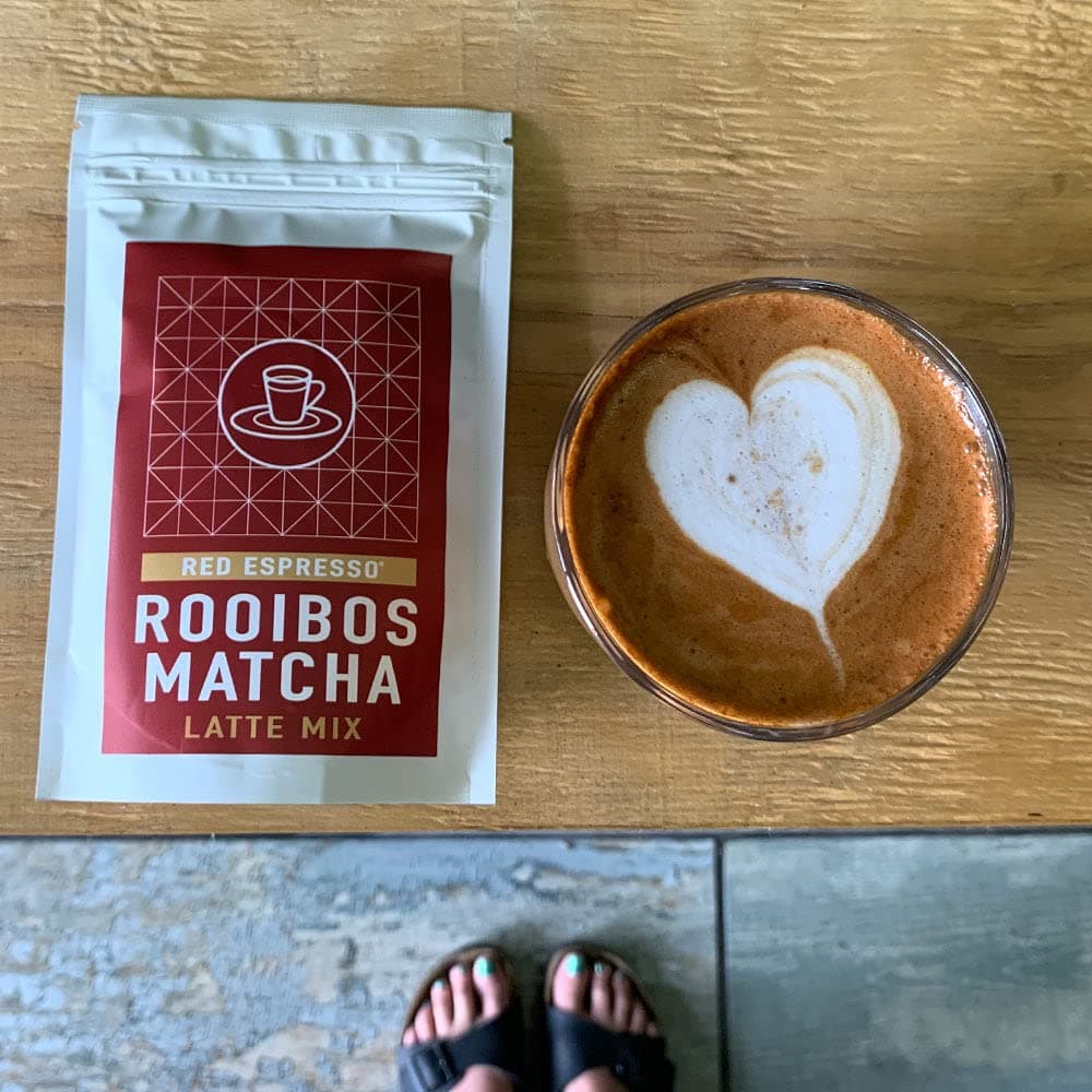 Rooibos Matcha 100g - Redespresso Exceptional Grade Rooibos Superfood Latte Mix Powder- 16 Servings