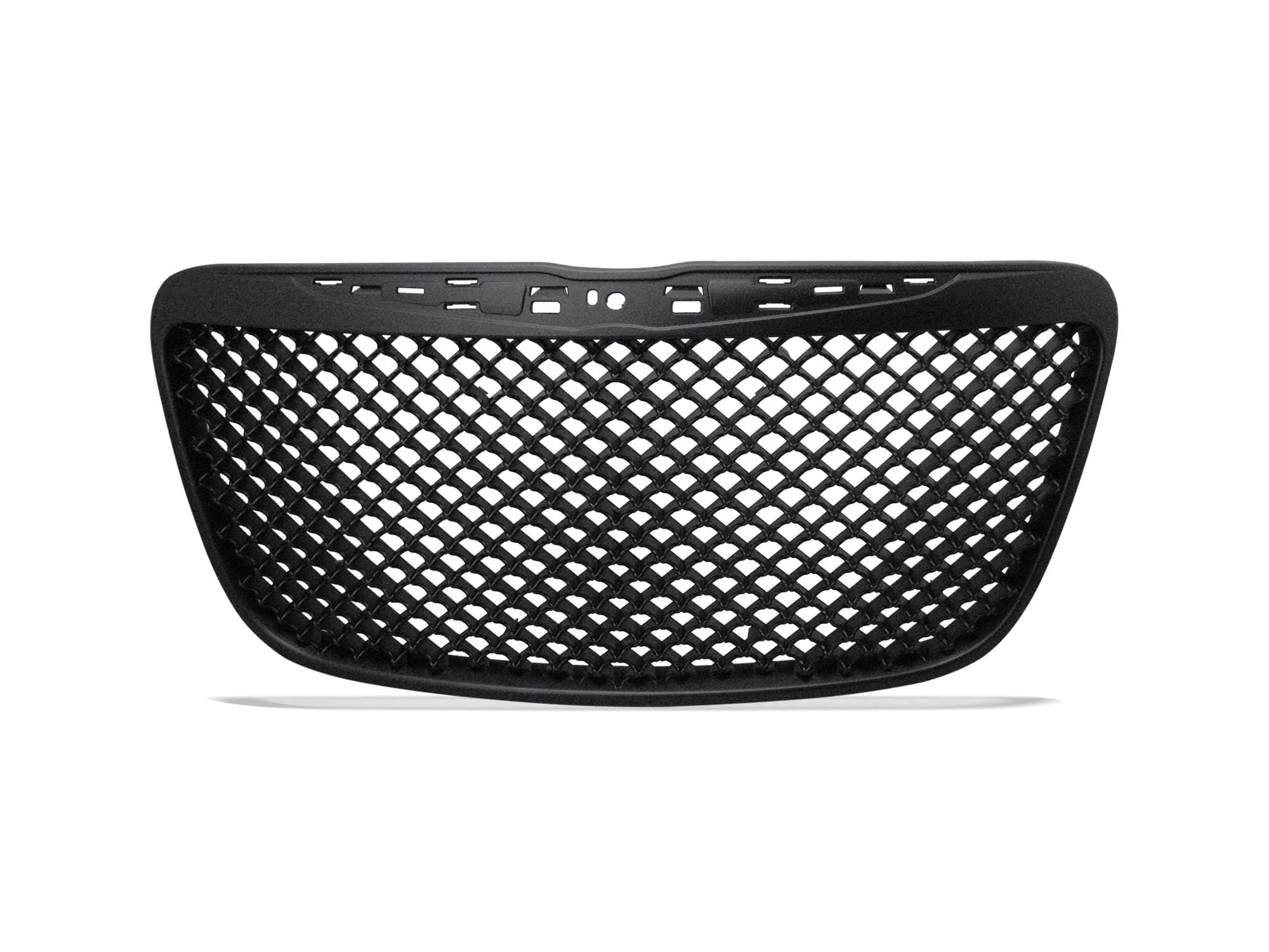 USA 7147539 Mesh Front Hood Grille - Gloss Black Fits 2011-2014 Chrysler 300/300C