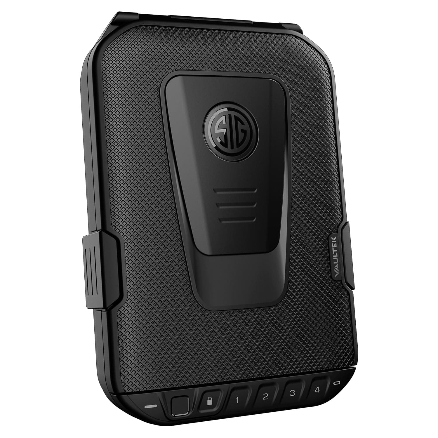 SIG SAUER Edition LifePod Secure Waterproof Travel Case Rugged Electronic Lock Box Travel Organizer Portable Handgun Case with Backlit Keypad