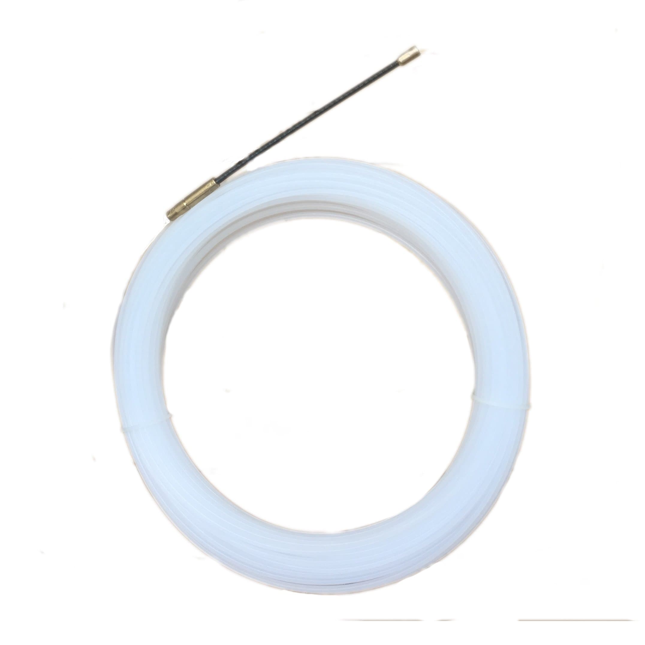 White Nylon Electrical Fish Tape 3/25(in) 3mm Diameter 25M length (82ft) Exchangable Head