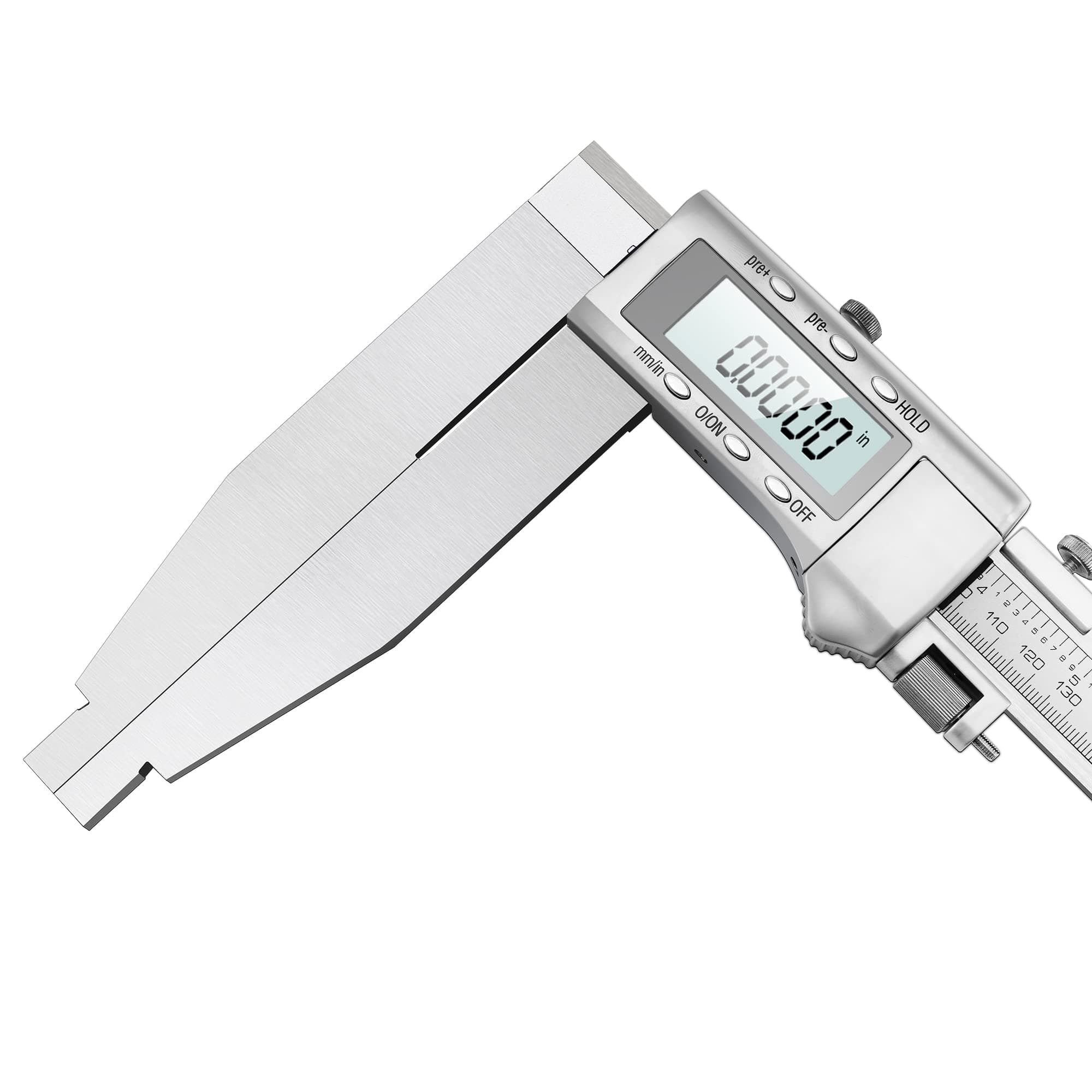 Mxmoonfree 20 Inch Digital Caliper Long Jaw Caliper with 6" Jaw Depth Calipers Measuring Tool All-Metal Frame Large LCD Screen 0.0005"/ 0.01mm Resolution (20"/ 500mm)