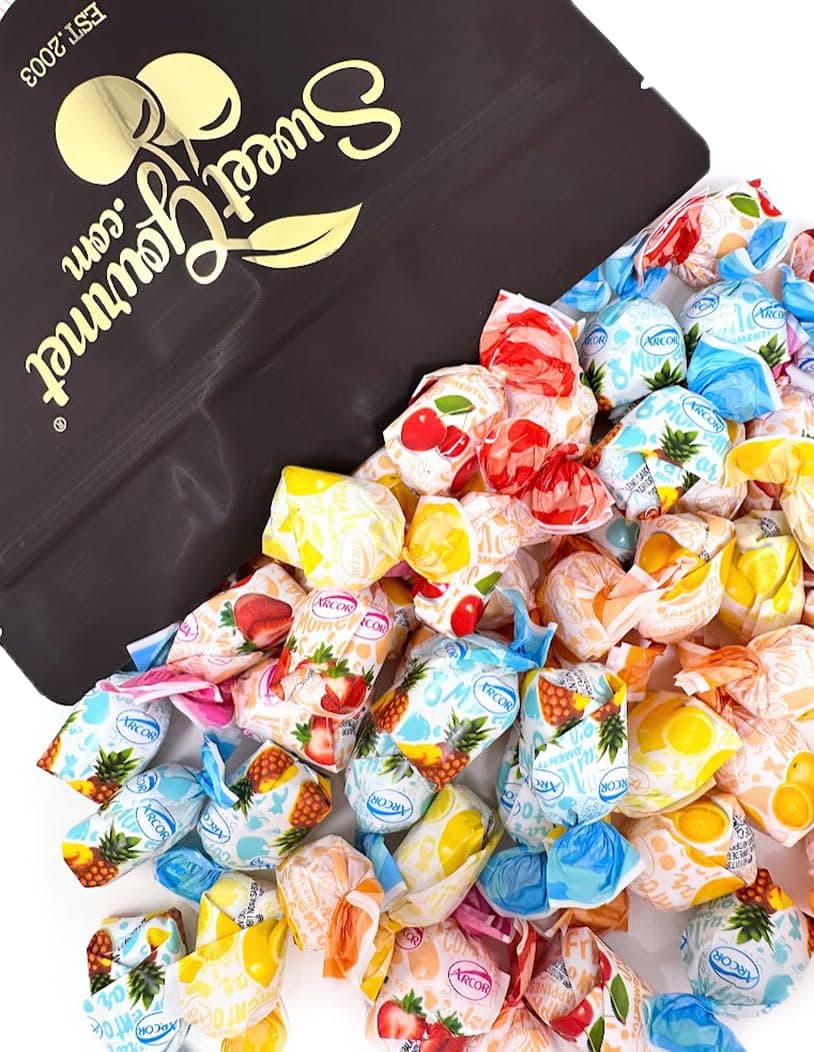 SweetGourmet Arcor Fruit Filled Assorted Bon Hard Candy, 2 lb