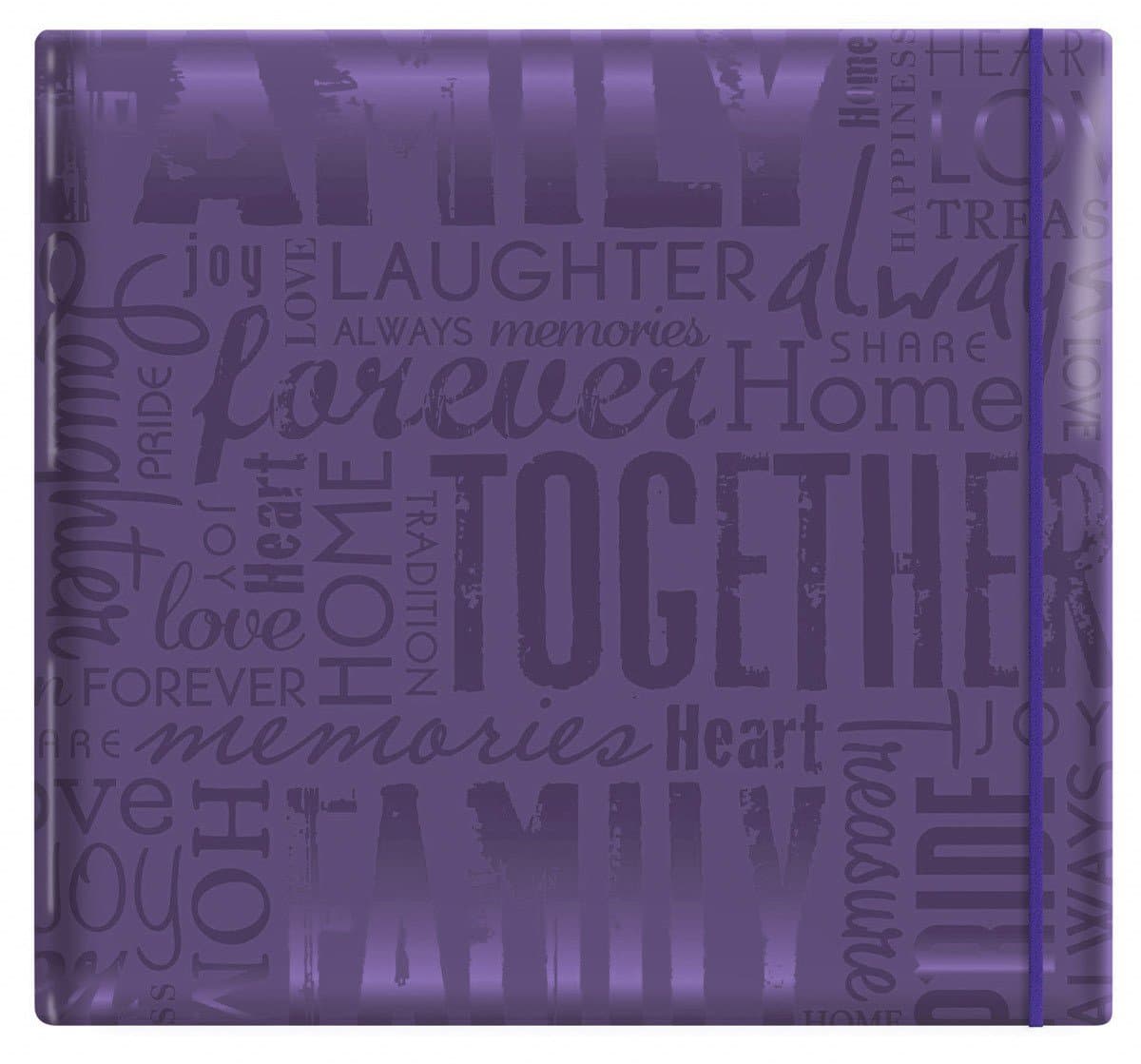 MBI Gloss Post Bound Album 12""X12""-Family - Purple